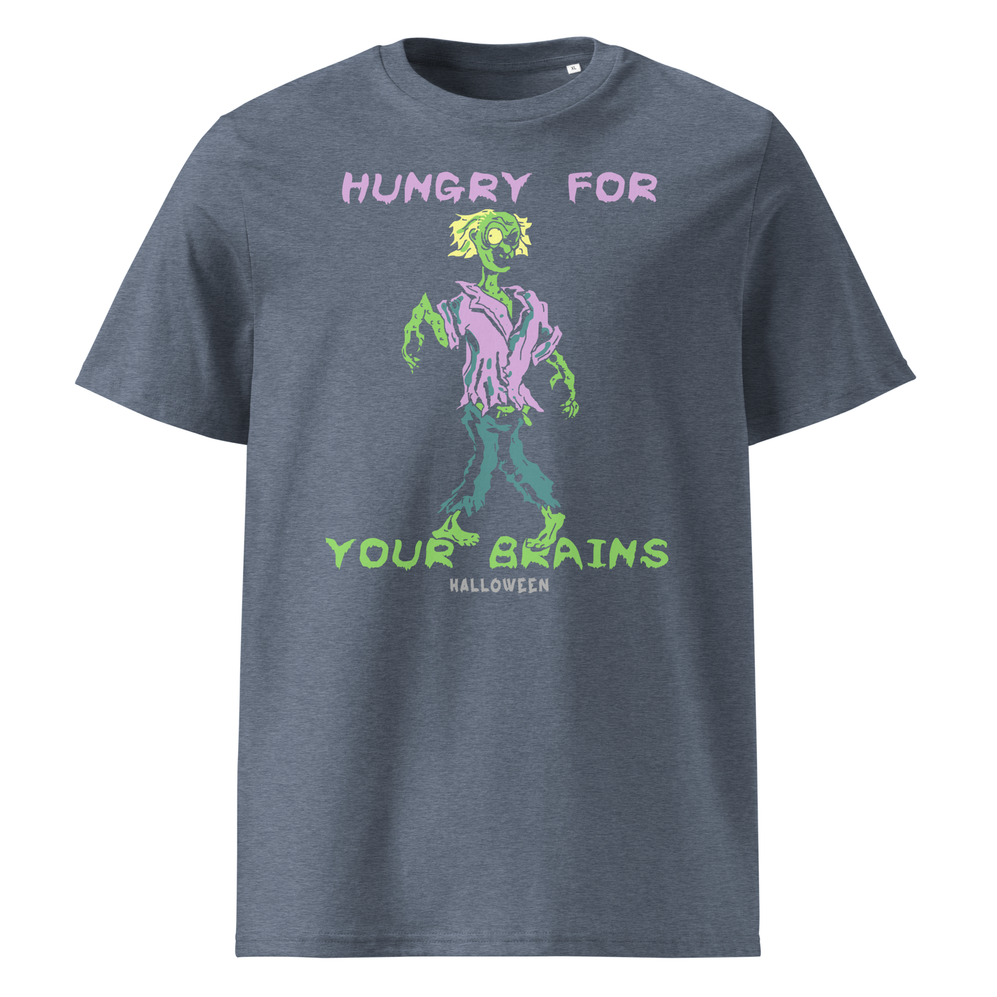 HUNGRY FOR YOUR BRAINS unisex organic cotton t-shirt