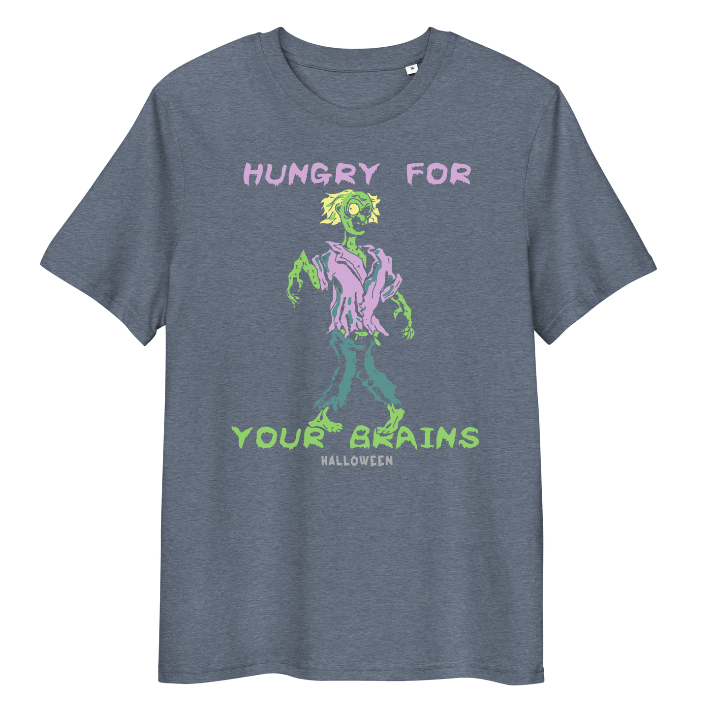 HUNGRY FOR YOUR BRAINS unisex organic cotton t-shirt