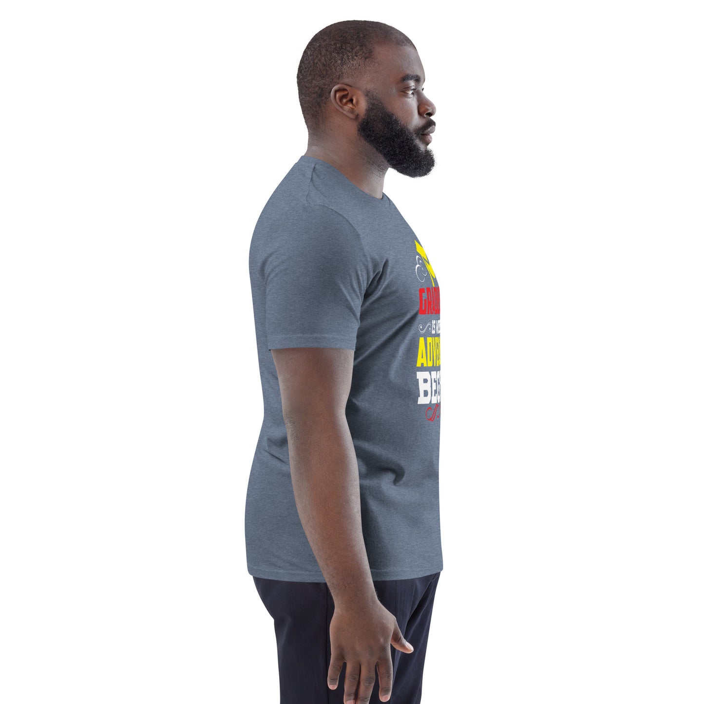 ADVENTURE BEGINS Unisex organic cotton t-shirt