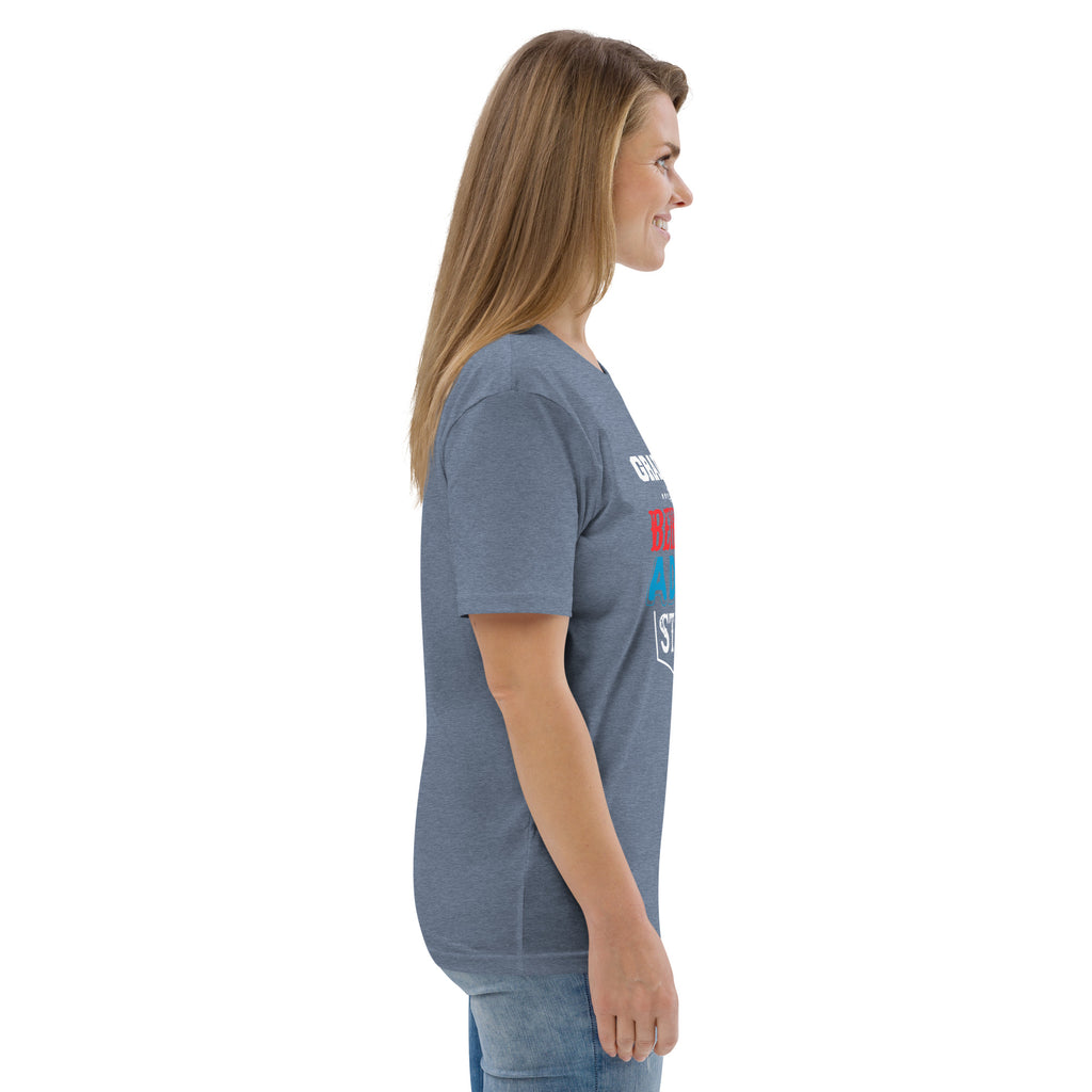 ADULTING BEGINS Unisex organic cotton t-shirt