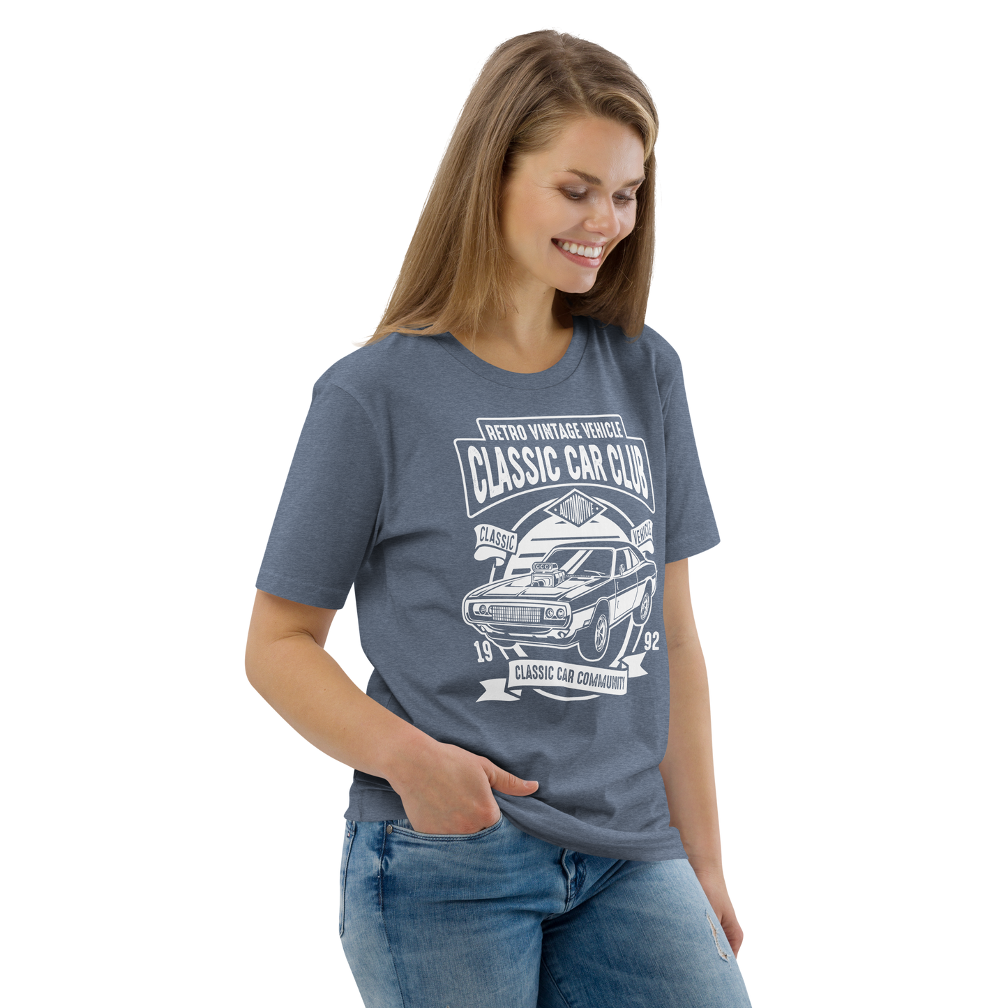 CLASSIC CAR CLUB Unisex organic cotton t-shirt