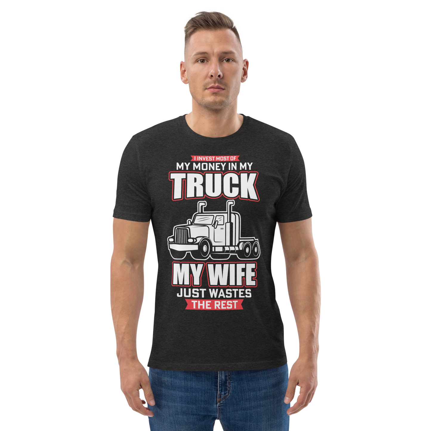 MY TRUCK & MY WIFE Unisex organic cotton t-shirt