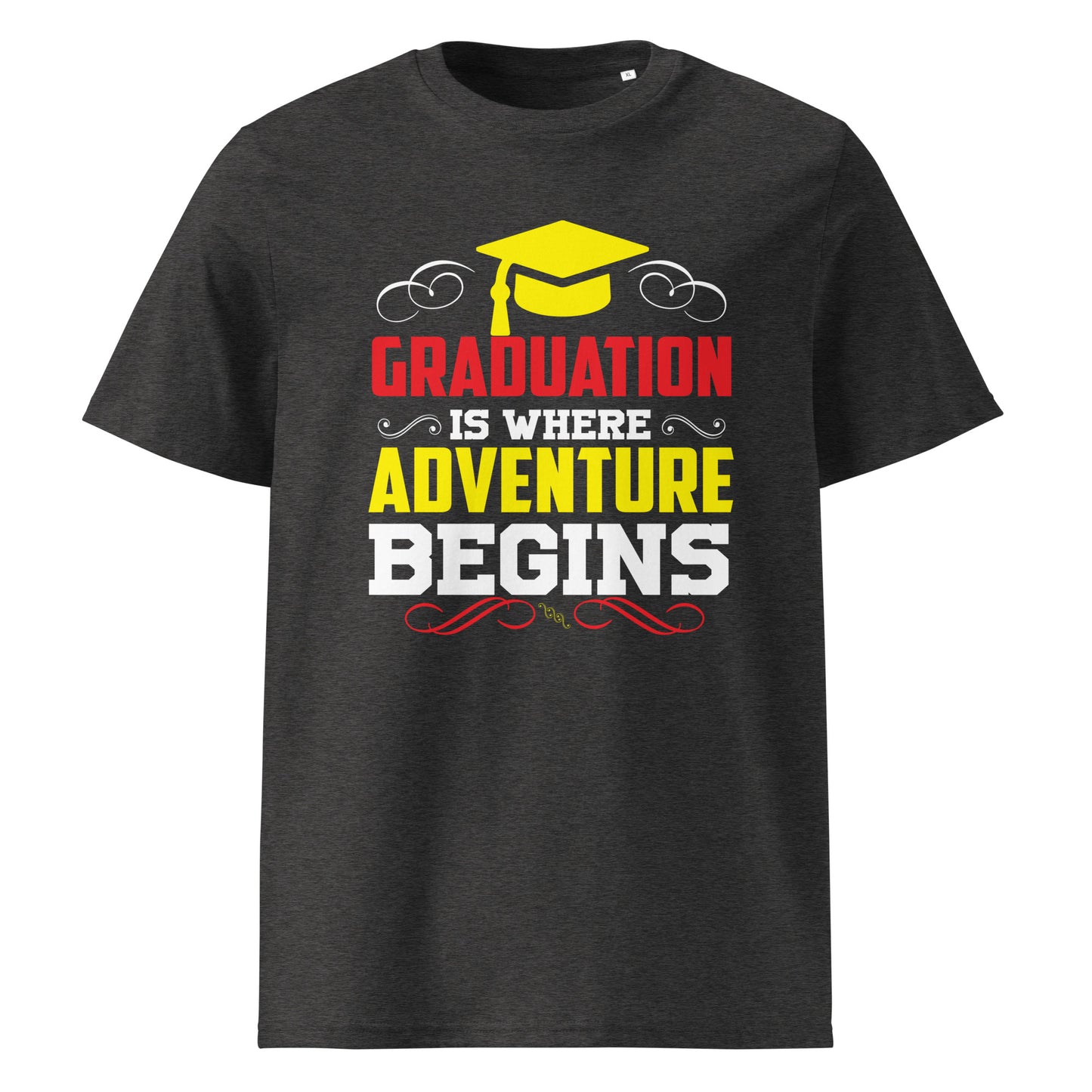 ADVENTURE BEGINS Unisex organic cotton t-shirt
