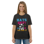 HATS OFF! unisex t-shirt - Printoo Shop - - graduation, t-shirt, unisex, Unisex Organic Cotton T-Shirt | Stanley/Stella STTU169