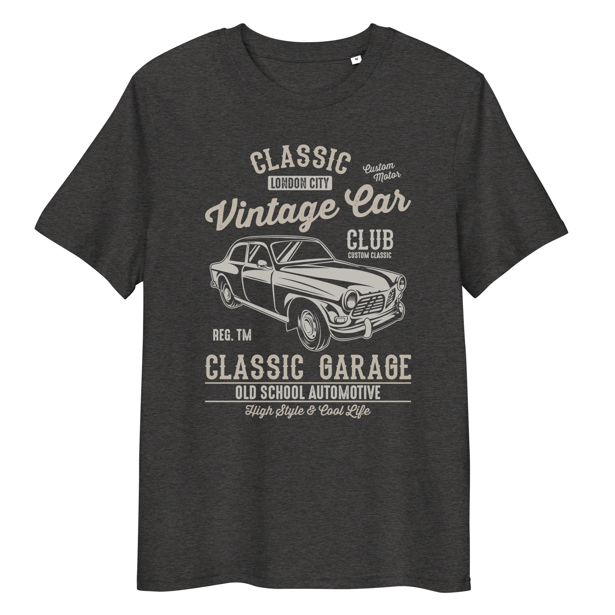 LONDON VINTAGE CAR Unisex organic cotton t-shirt