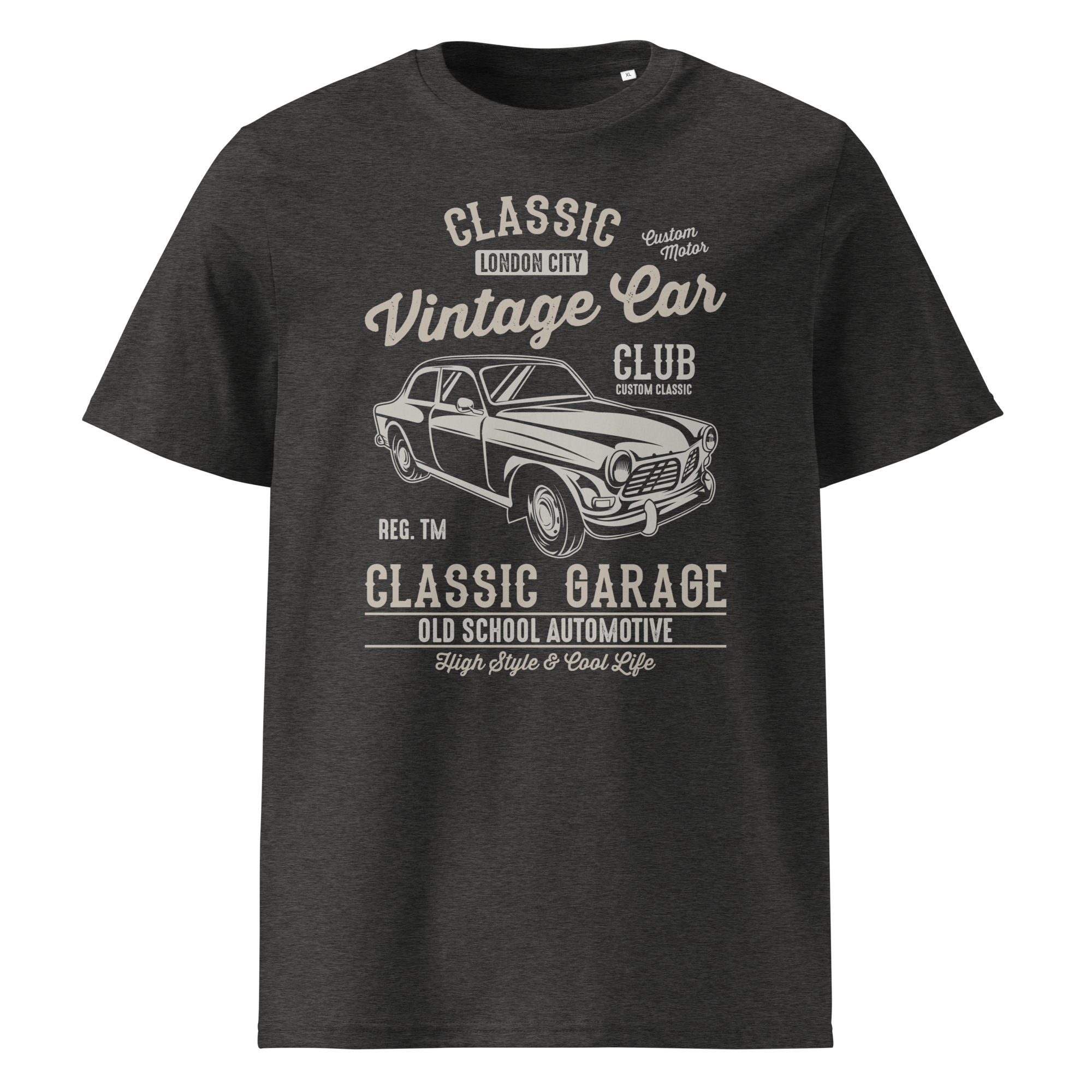LONDON VINTAGE CAR Unisex-T-Shirt aus Bio-Baumwolle