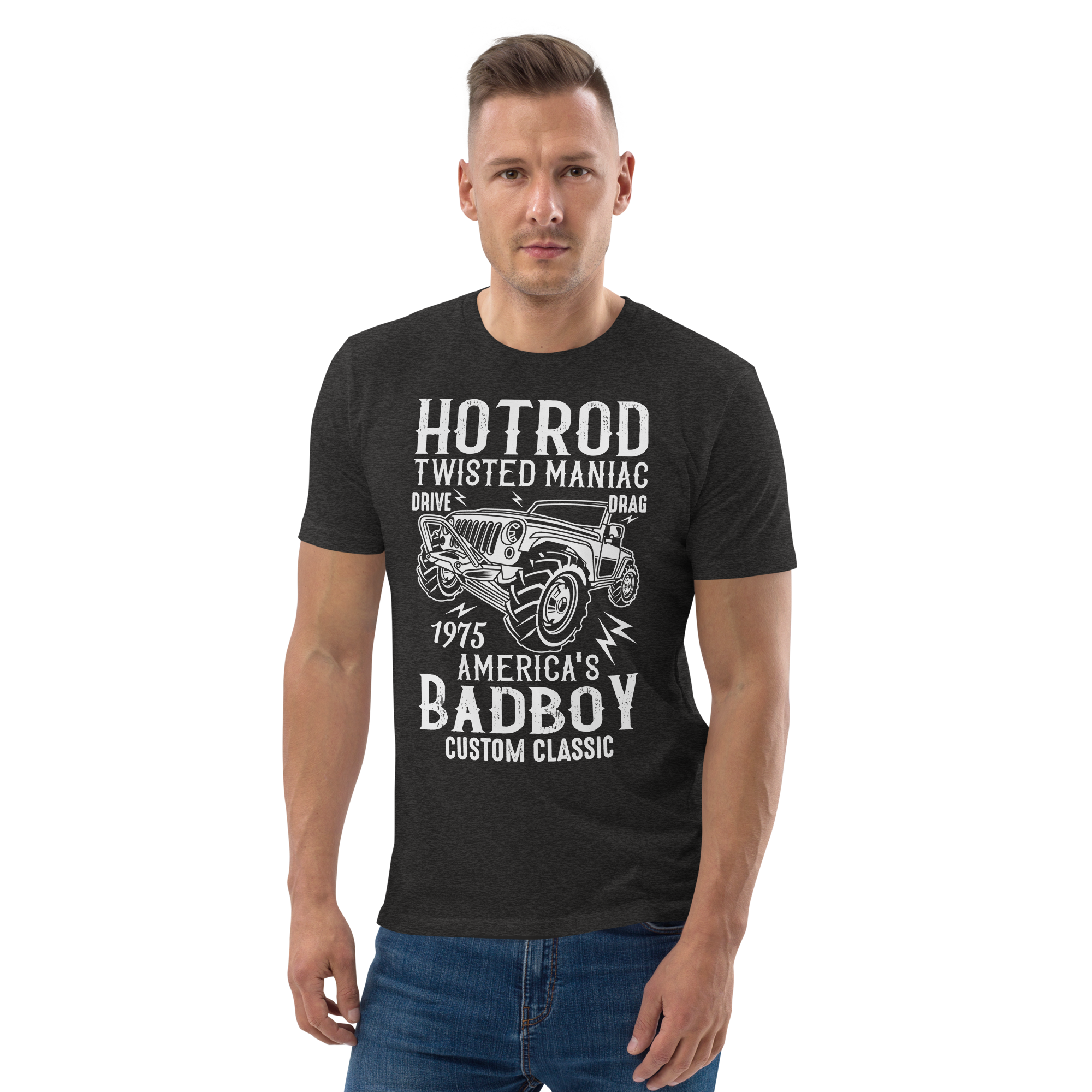 HOTROD BADBOY Unisex-T-Shirt aus Bio-Baumwolle