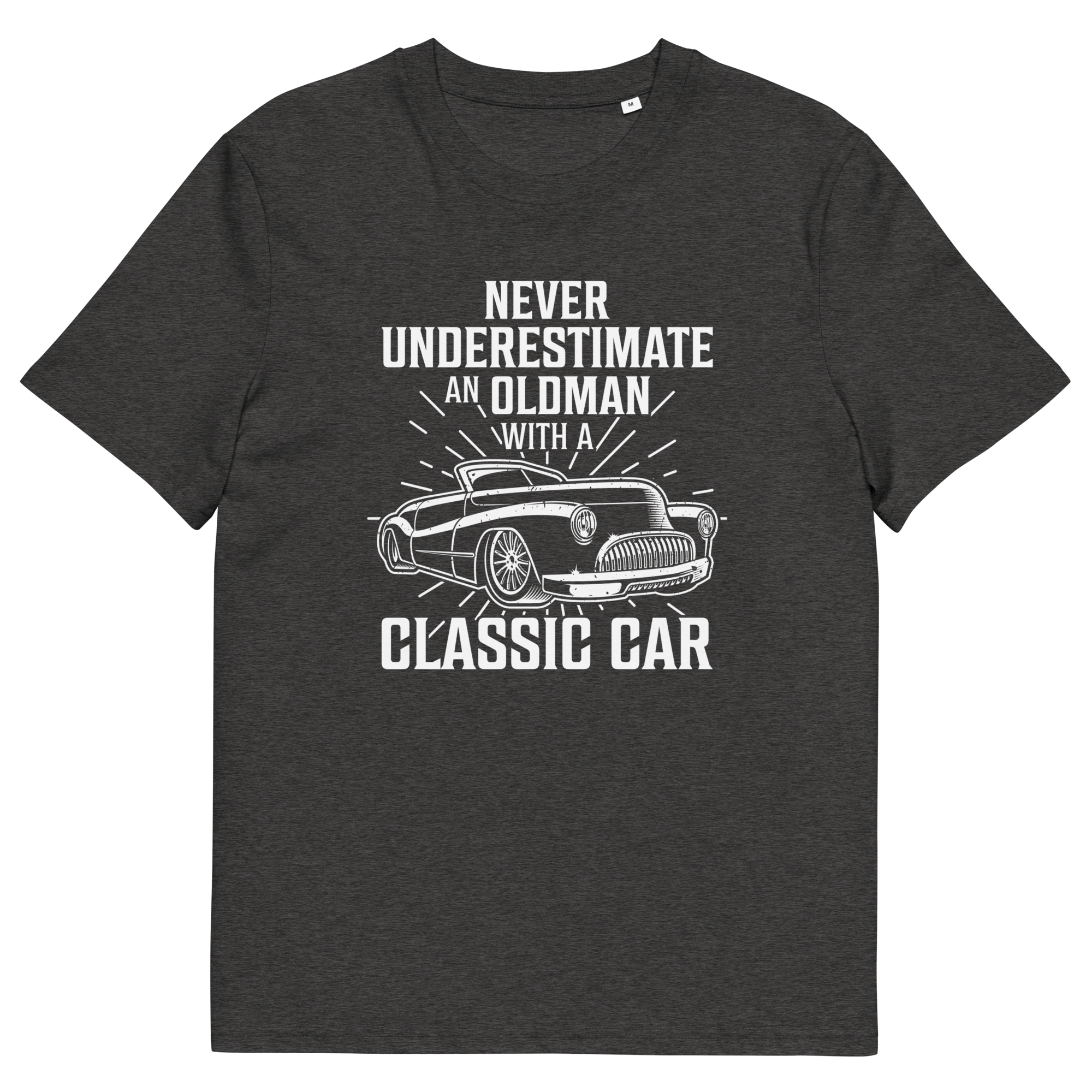 OLDMAN WITH A CLASSIC CAR unisex t-shirt