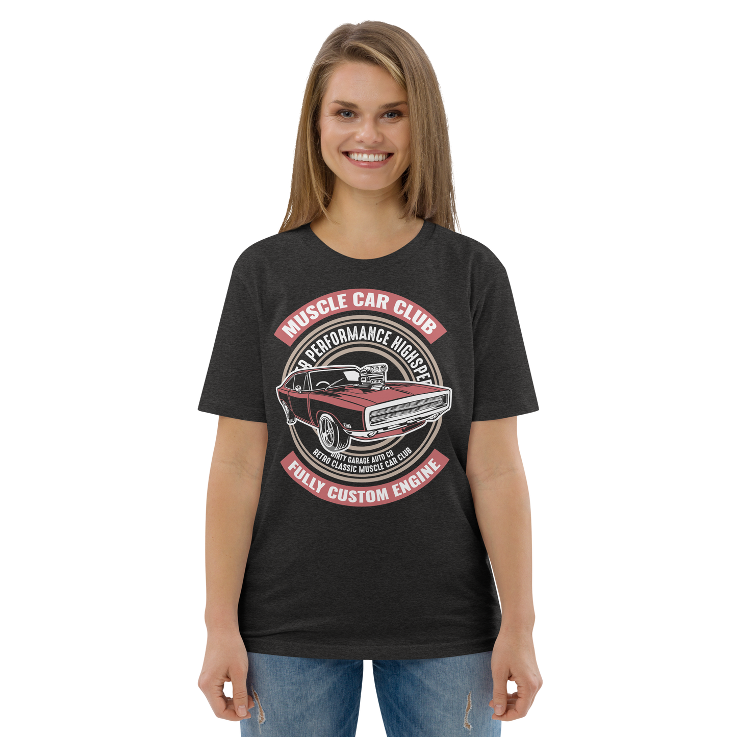 MUSCLE CAR CLUB Unisex organic cotton t-shirt