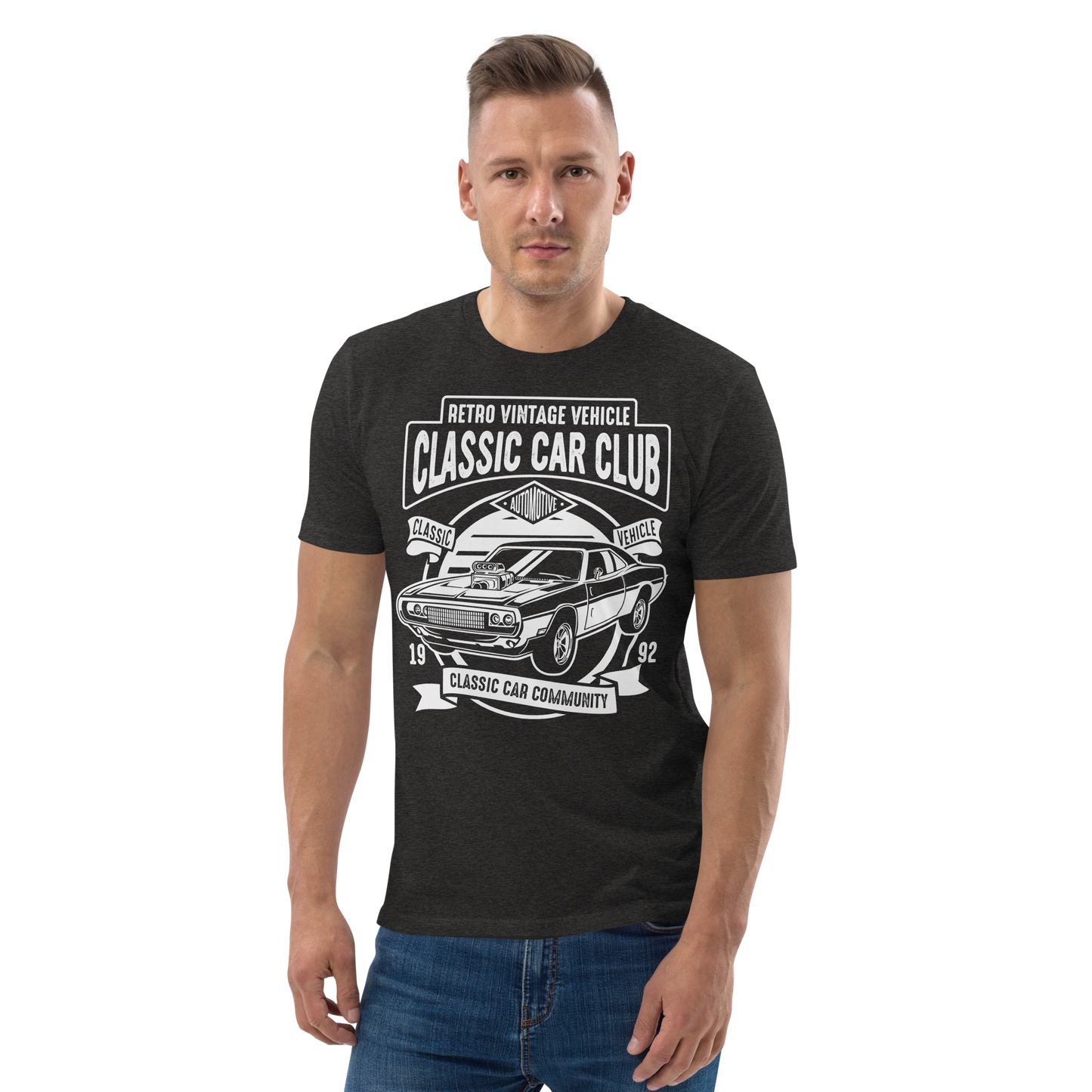 CLASSIC CAR CLUB Unisex organic cotton t-shirt