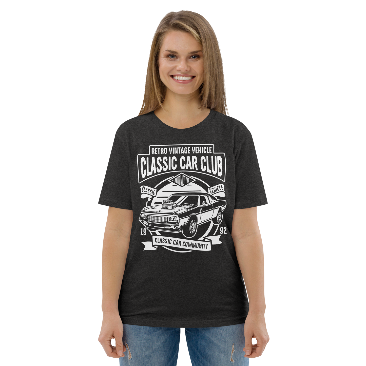 CLASSIC CAR CLUB Unisex organic cotton t-shirt