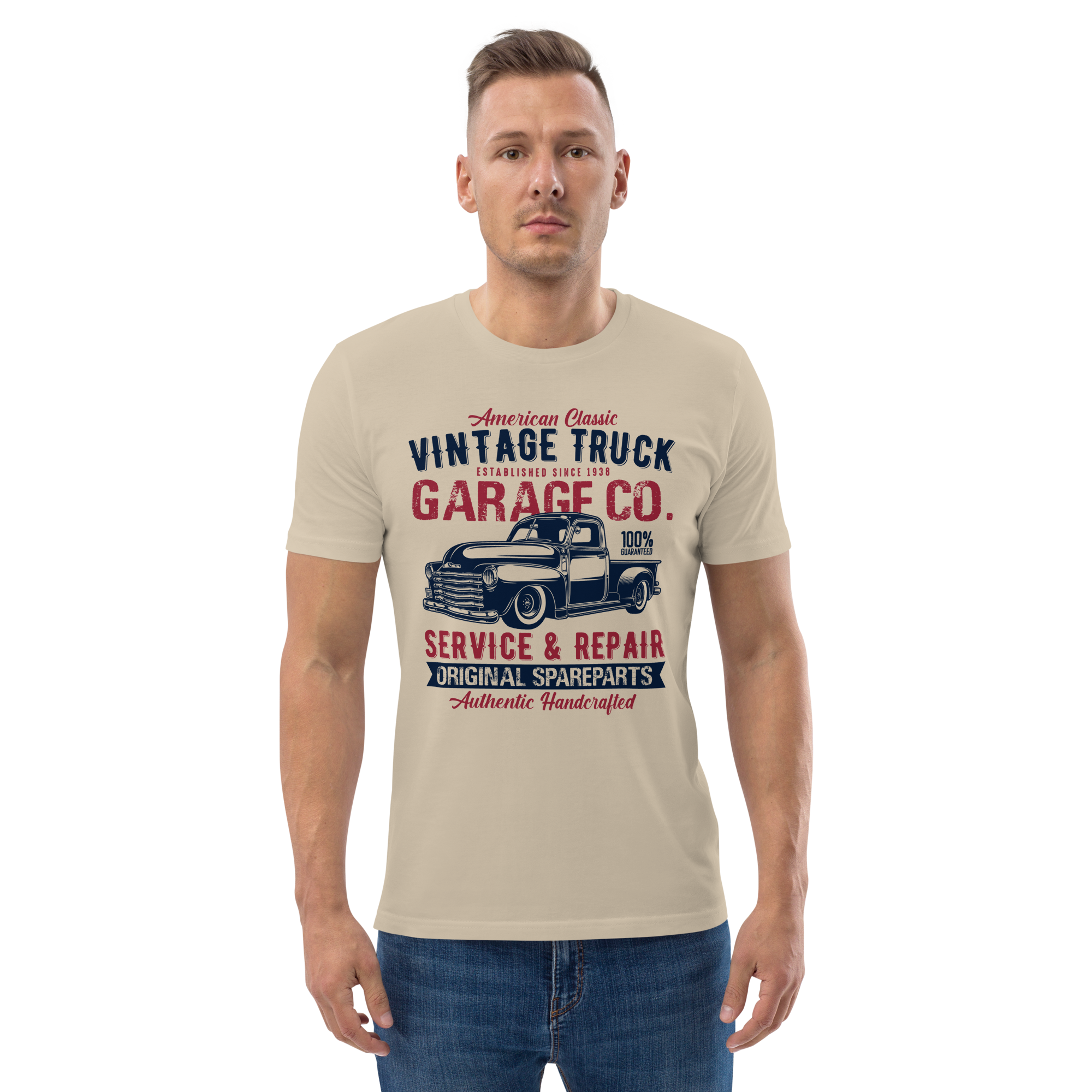 VINTAGE TRUCK Unisex-T-Shirt aus Bio-Baumwolle