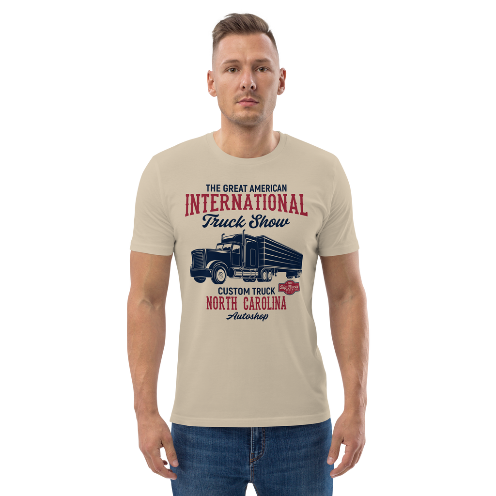 INTERNATIONAL TRUCK SHOW Unisex-T-Shirt aus Bio-Baumwolle