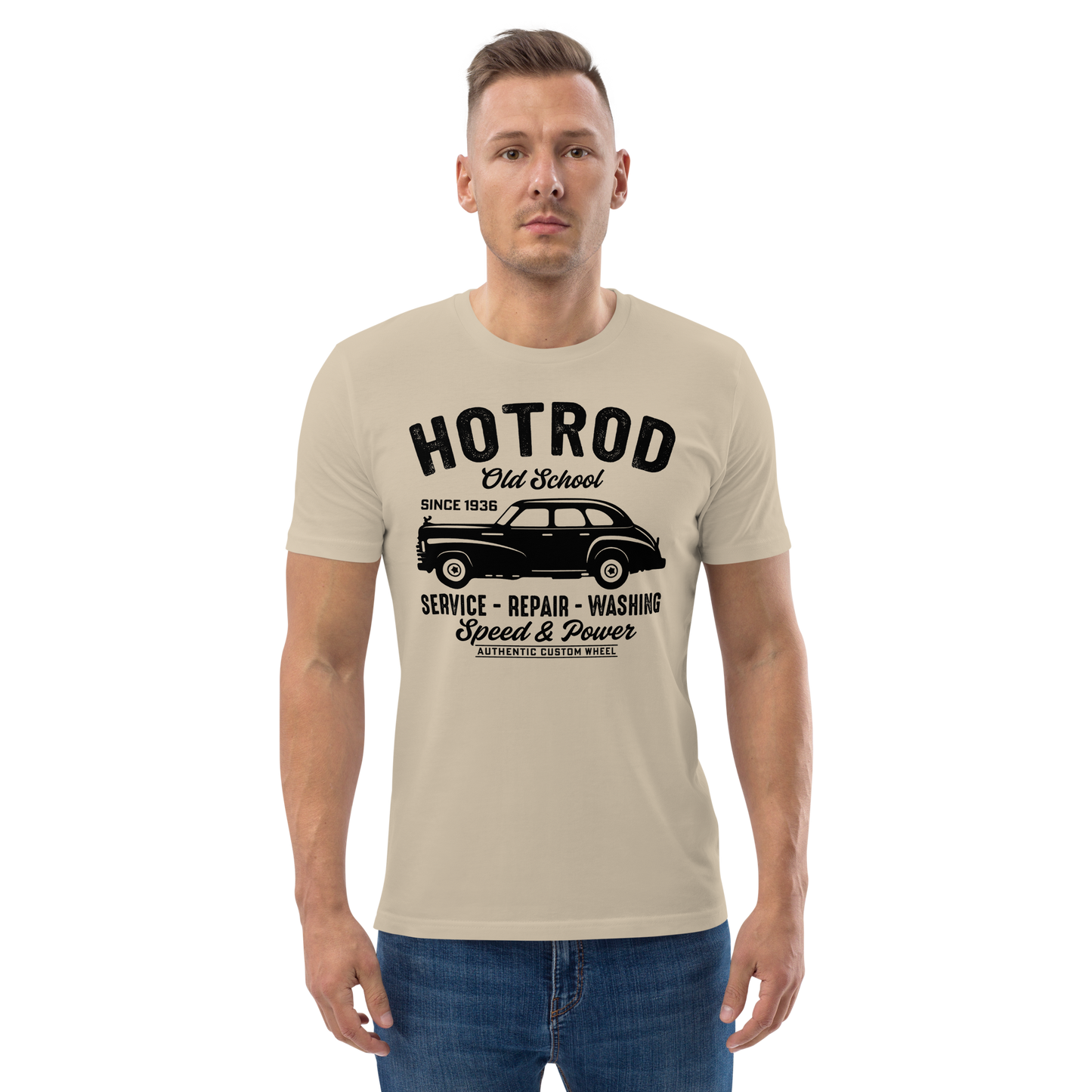 HOTROD OLD SCHOOL Unisex organic cotton t-shirt