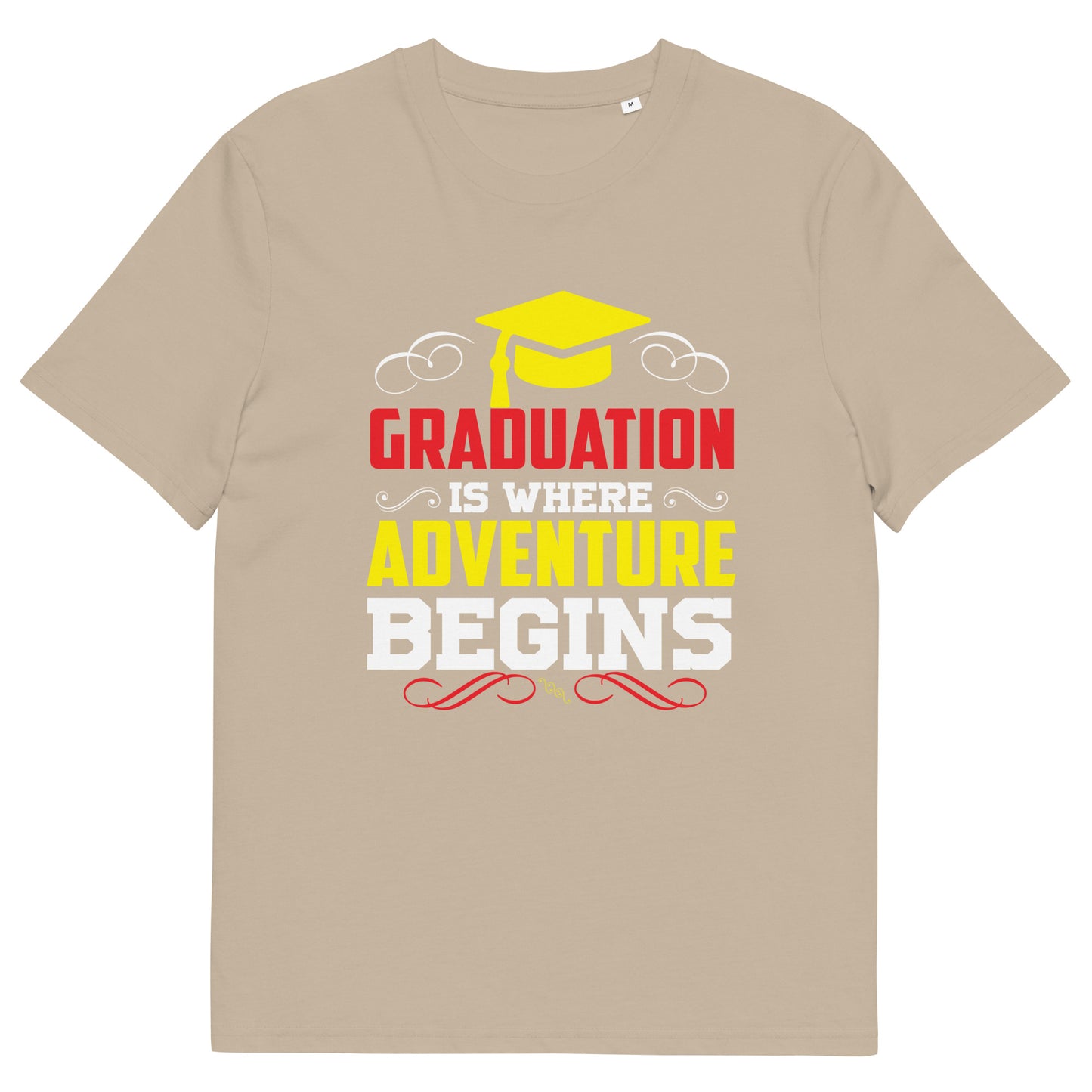 ADVENTURE BEGINS Unisex organic cotton t-shirt