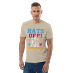 HATS OFF! unisex t-shirt - Printoo Shop - - graduation, t-shirt, unisex, Unisex Organic Cotton T-Shirt | Stanley/Stella STTU169