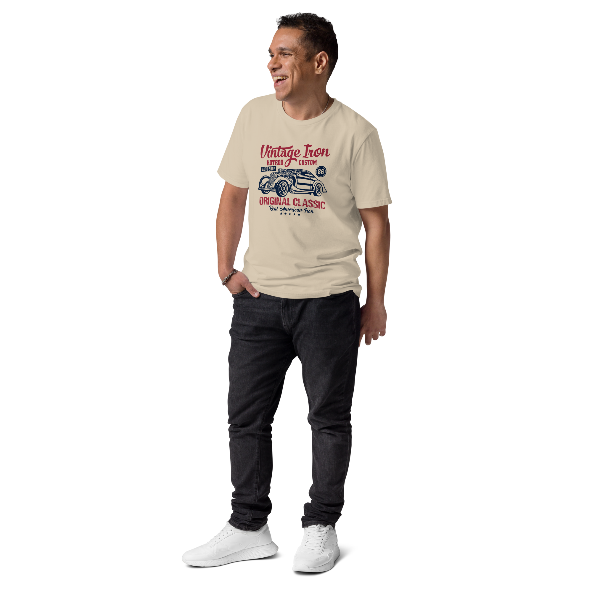 VINTAGE IRON Unisex organic cotton t-shirt