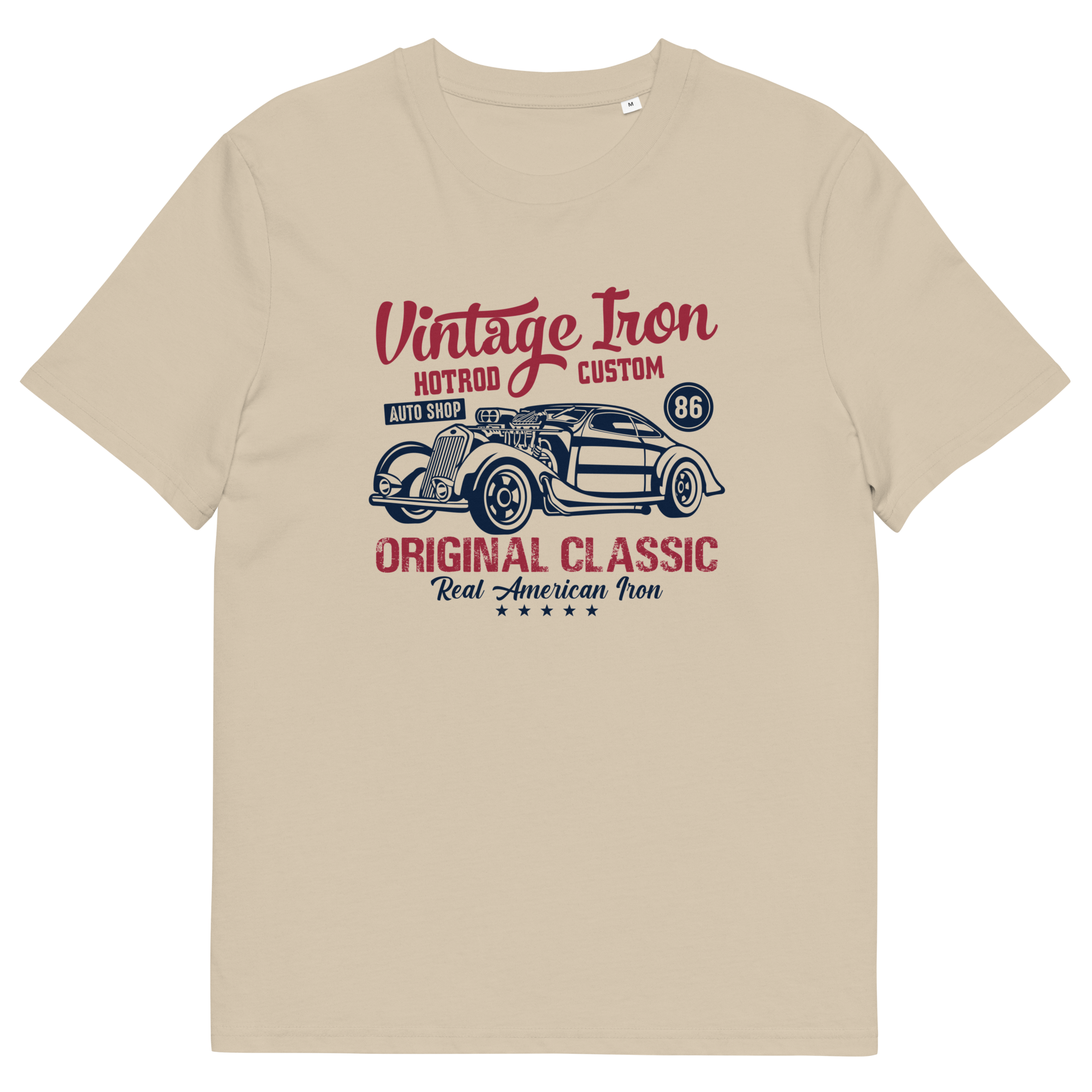 VINTAGE IRON Unisex-T-Shirt aus Bio-Baumwolle
