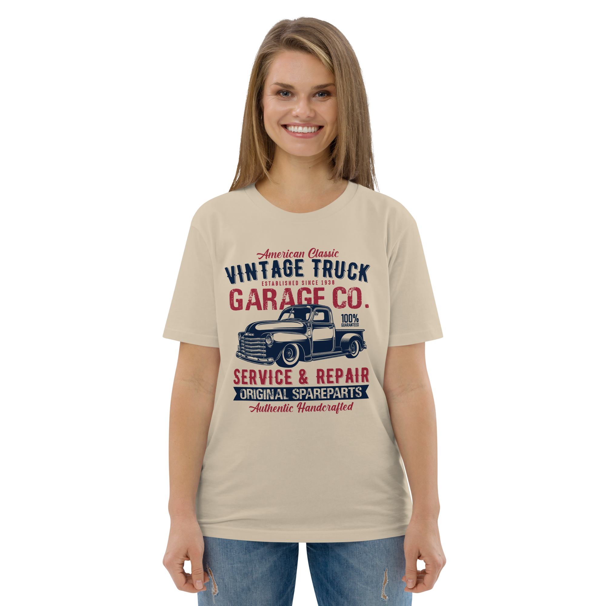 VINTAGE TRUCK Unisex-T-Shirt aus Bio-Baumwolle