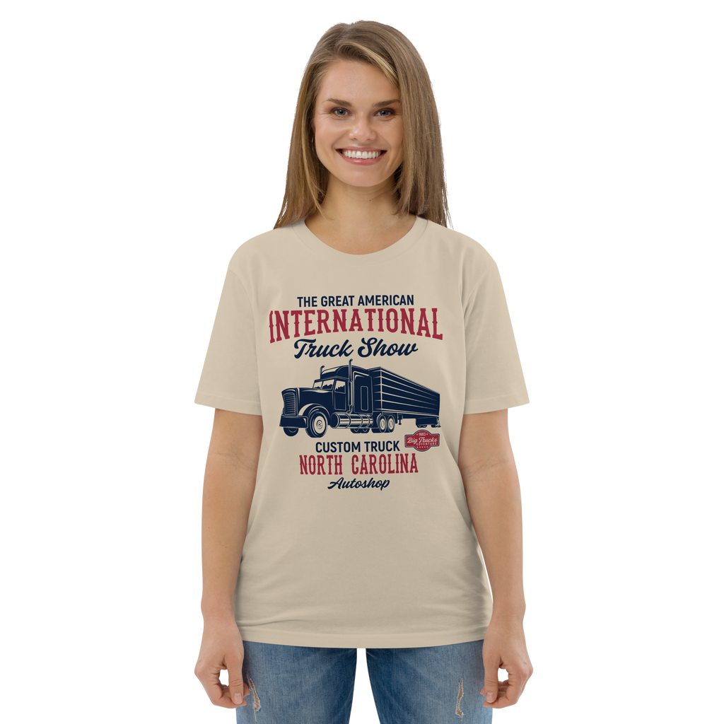 INTERNATIONAL TRUCK SHOW Unisex-T-Shirt aus Bio-Baumwolle
