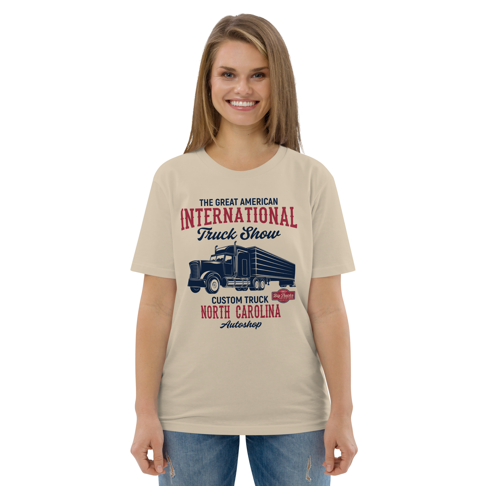 INTERNATIONAL TRUCK SHOW Unisex-T-Shirt aus Bio-Baumwolle
