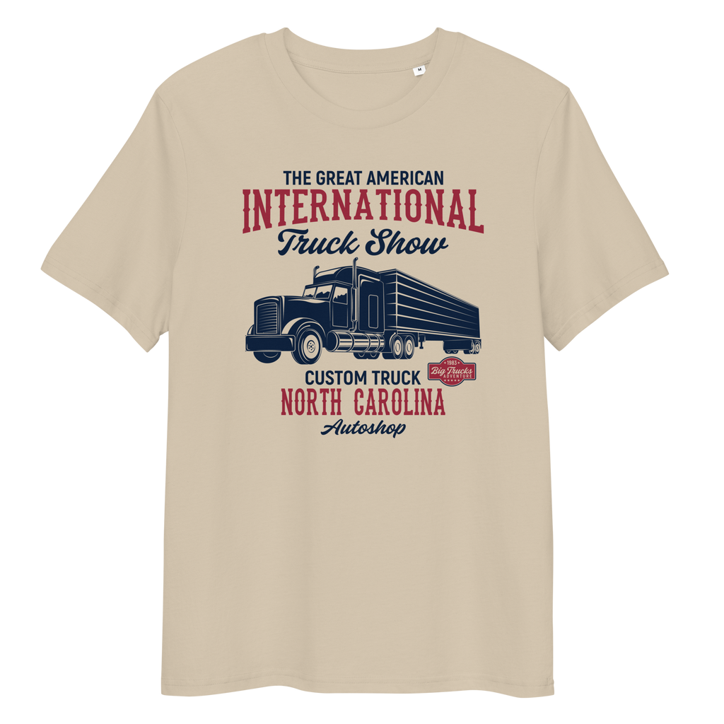 INTERNATIONAL TRUCK SHOW Unisex-T-Shirt aus Bio-Baumwolle