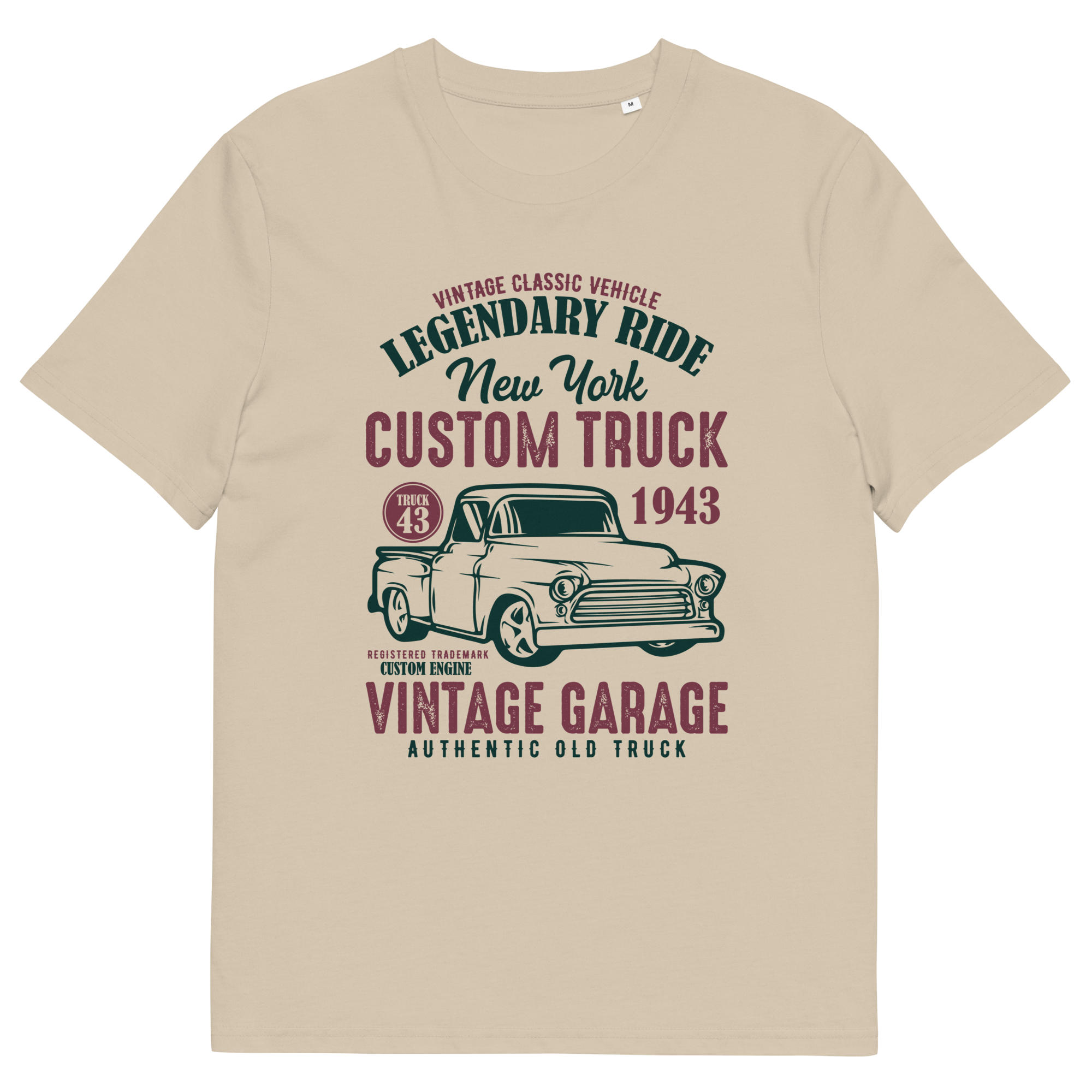 NEW YORK CUSTOM TRUCK Unisex-T-Shirt aus Bio-Baumwolle