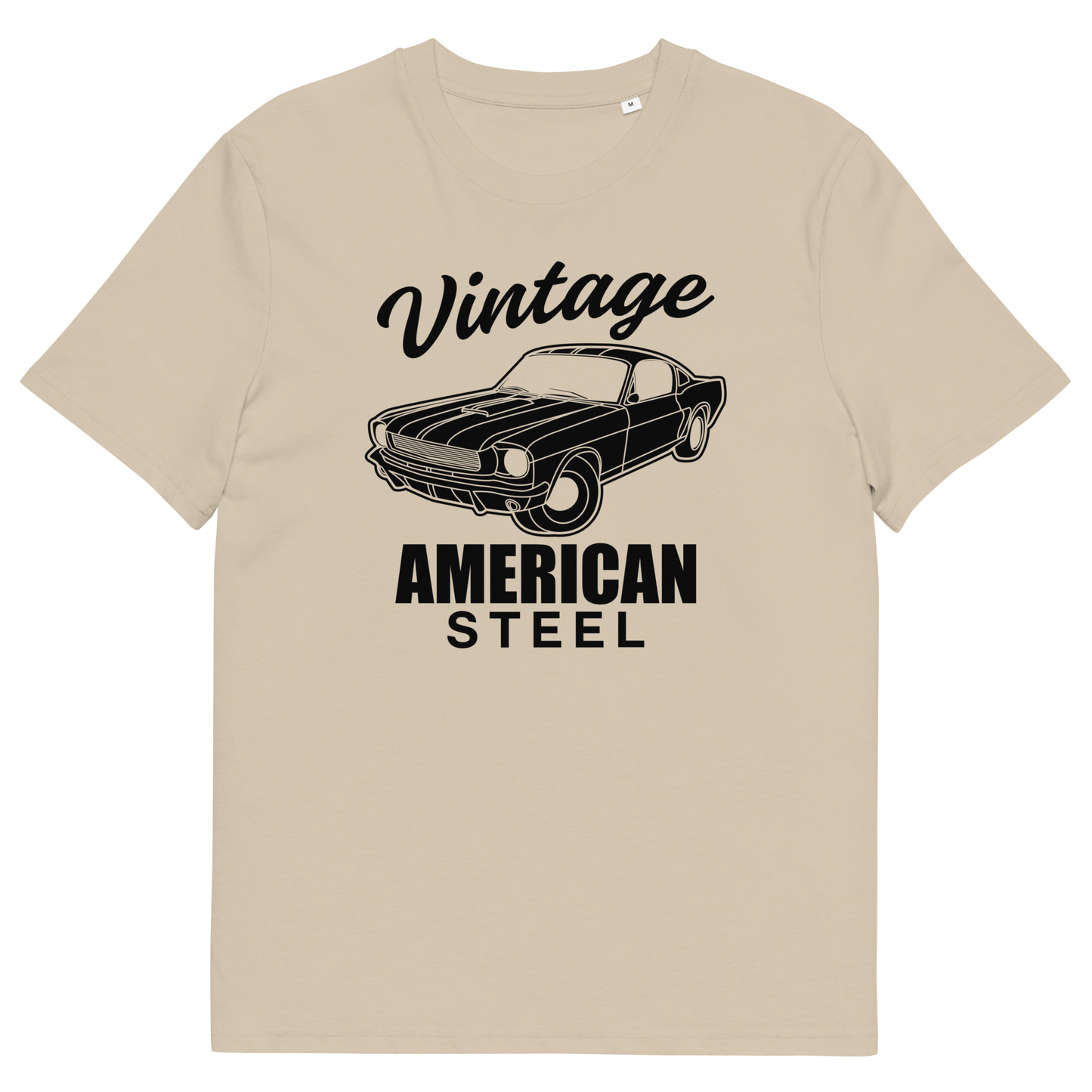 VINTAGE AMERICAN STEEL Unisex organic cotton t-shirt