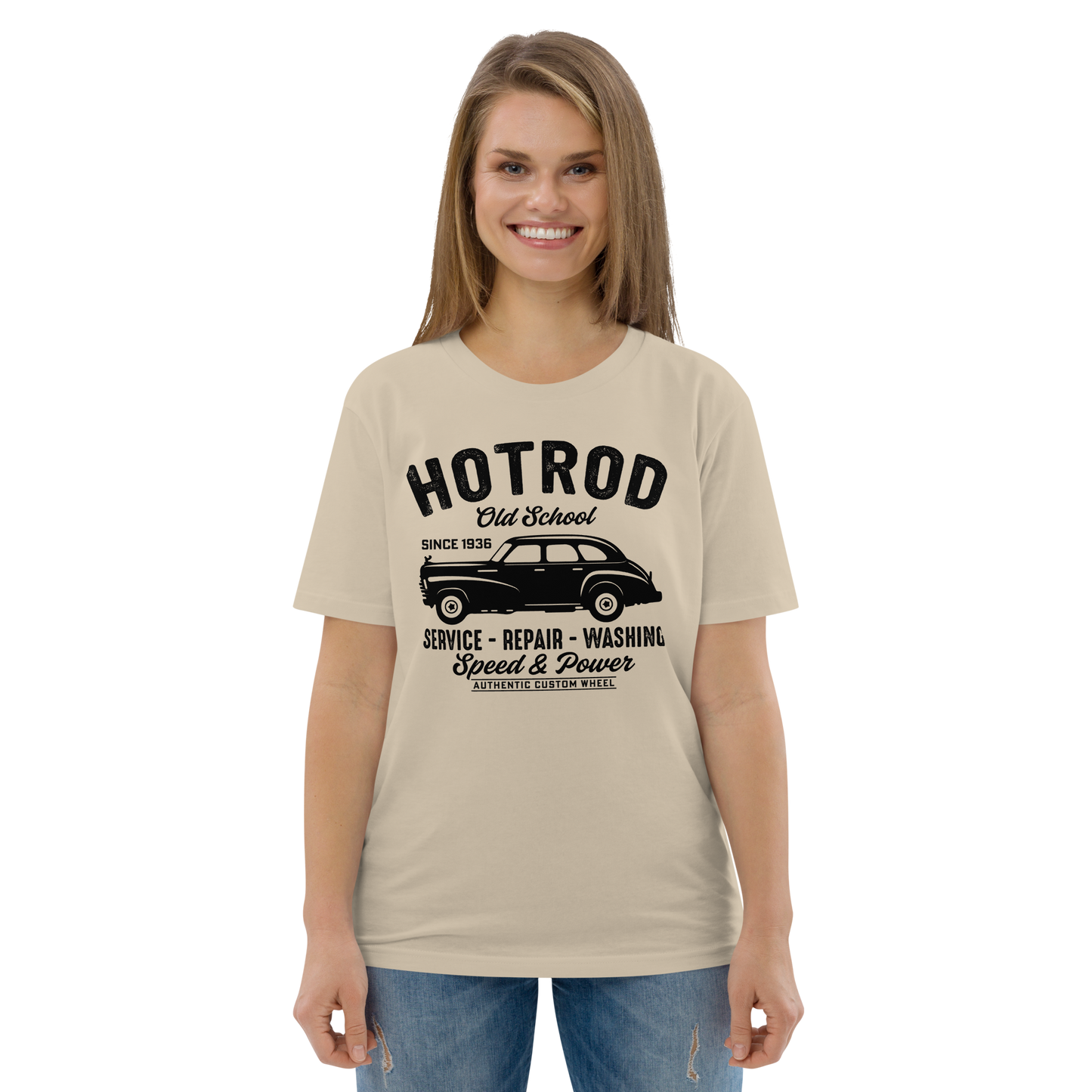 HOTROD OLD SCHOOL Unisex organic cotton t-shirt