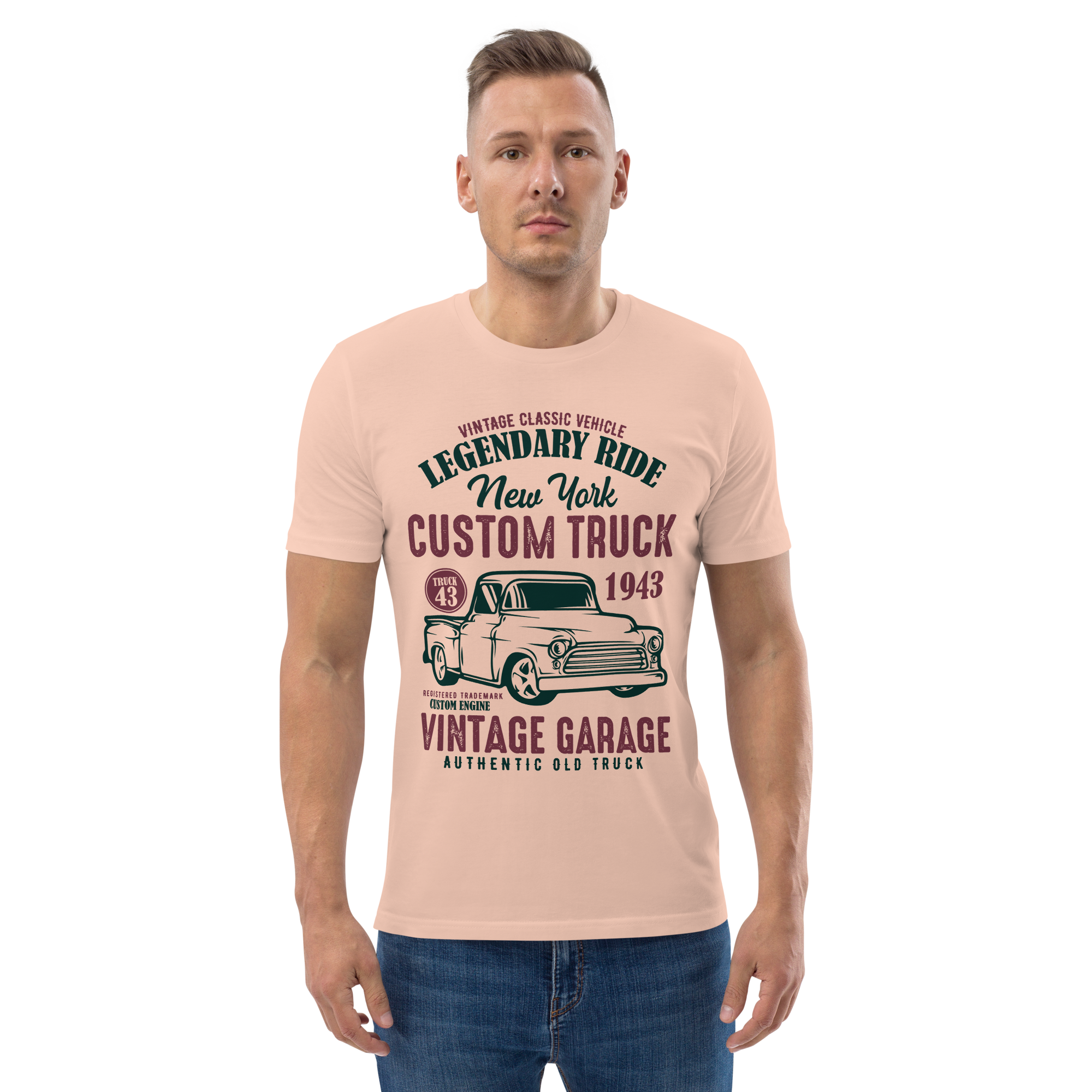 NEW YORK CUSTOM TRUCK Unisex-T-Shirt aus Bio-Baumwolle