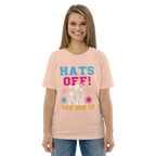 HATS OFF! unisex t-shirt - Printoo Shop - - graduation, t-shirt, unisex, Unisex Organic Cotton T-Shirt | Stanley/Stella STTU169