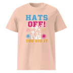 HATS OFF! unisex t-shirt - Printoo Shop - - graduation, t-shirt, unisex, Unisex Organic Cotton T-Shirt | Stanley/Stella STTU169