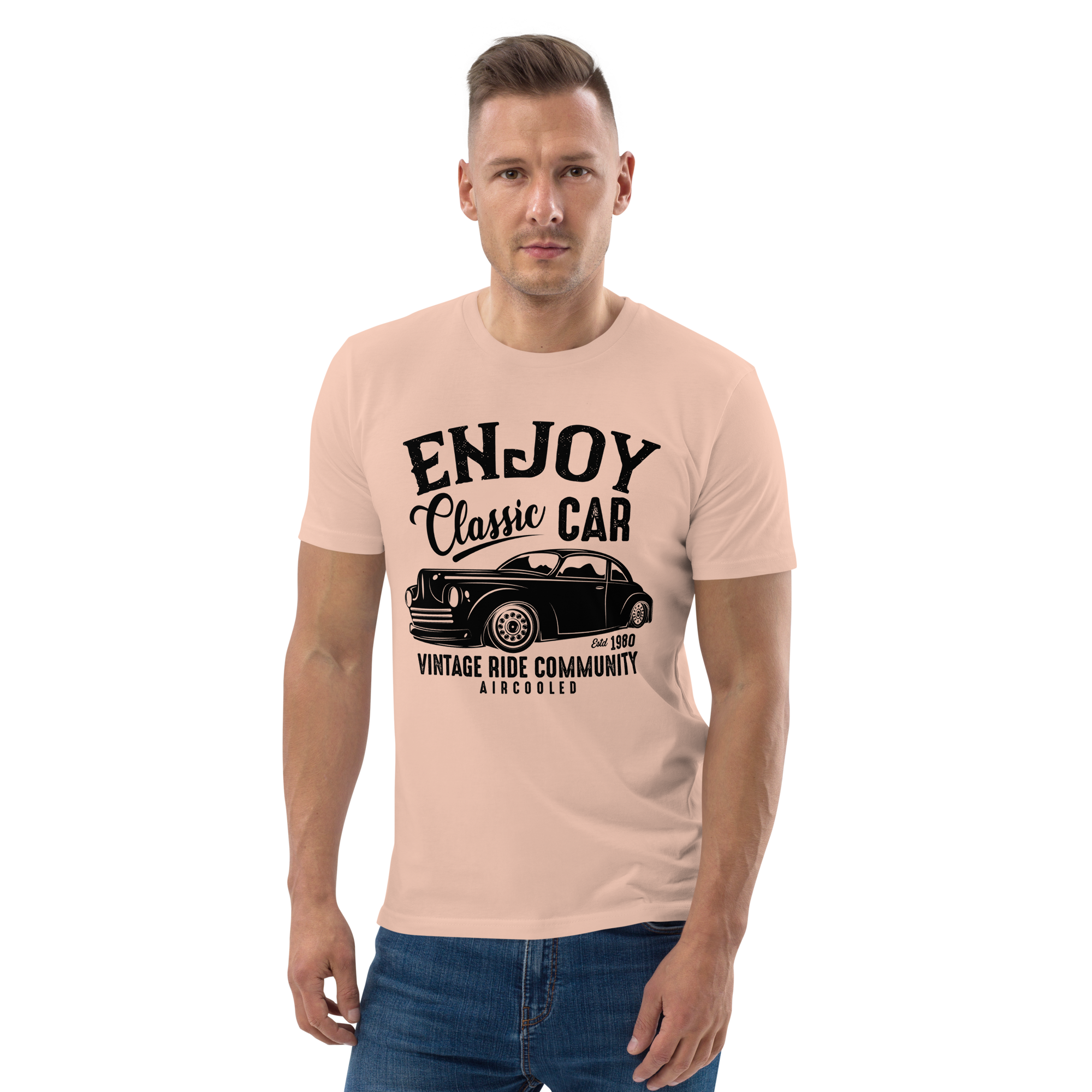 ENJOY CLASSIC CAR Unisex T-Shirt aus Bio-Baumwolle