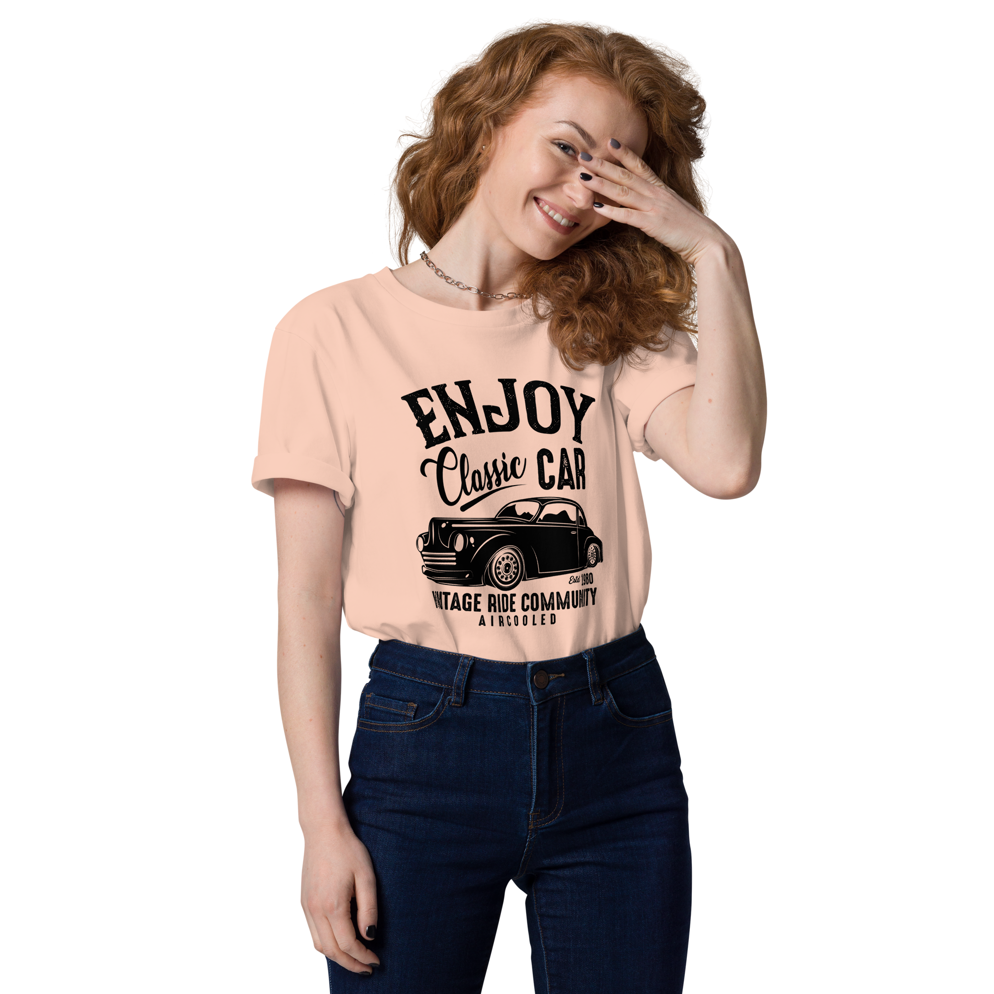ENJOY CLASSIC CAR Unisex T-Shirt aus Bio-Baumwolle