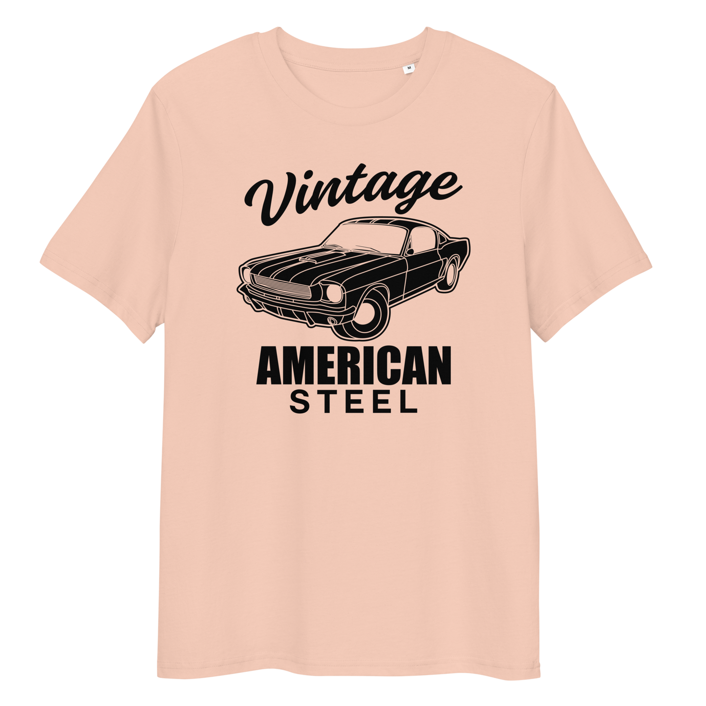 VINTAGE AMERICAN STEEL Unisex organic cotton t-shirt