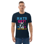 HATS OFF! unisex t-shirt - Printoo Shop - - graduation, t-shirt, unisex, Unisex Organic Cotton T-Shirt | Stanley/Stella STTU169