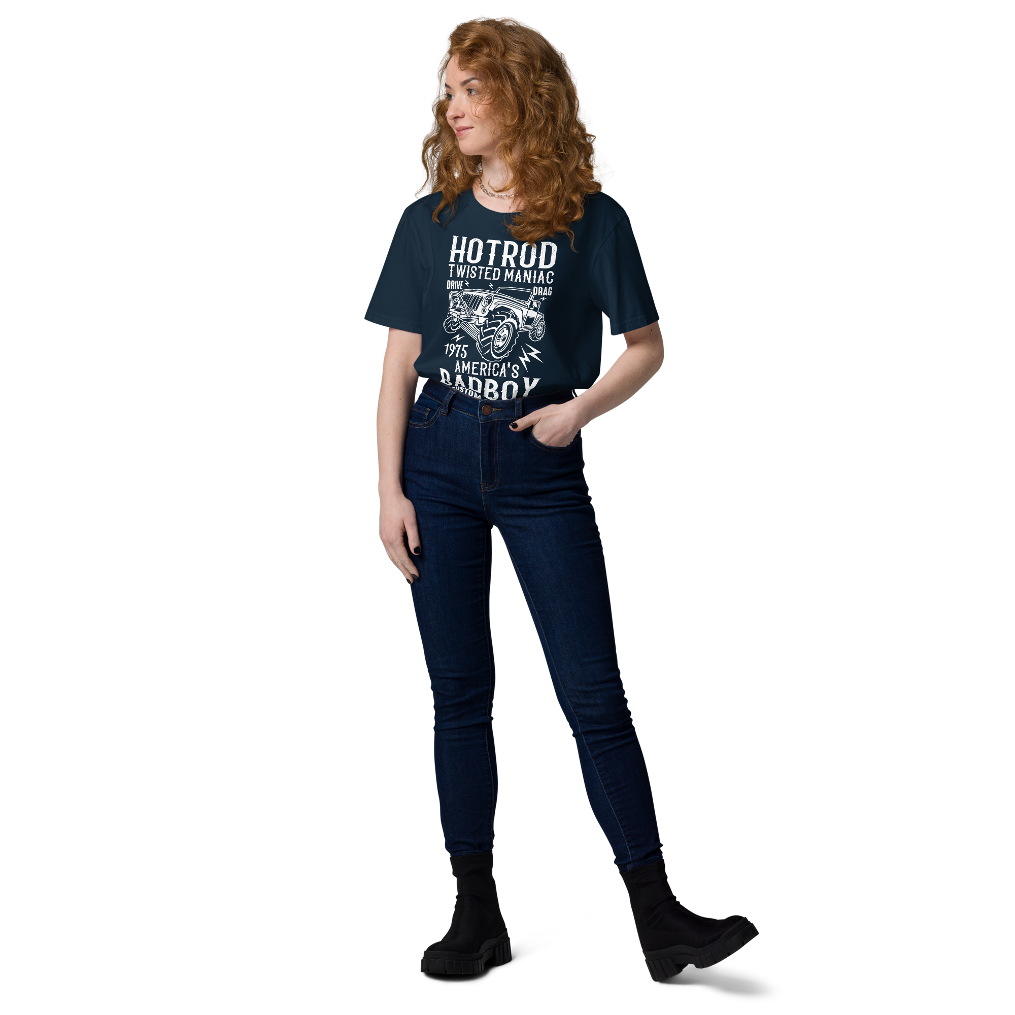 HOTROD BADBOY Unisex-T-Shirt aus Bio-Baumwolle