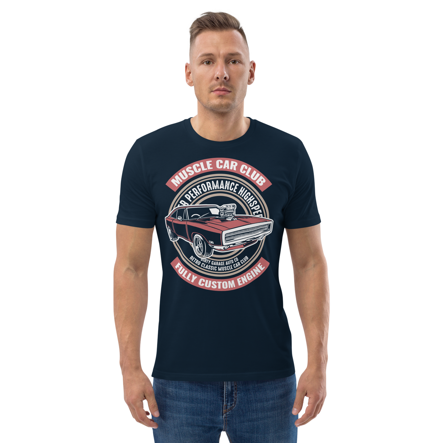 MUSCLE CAR CLUB Unisex organic cotton t-shirt