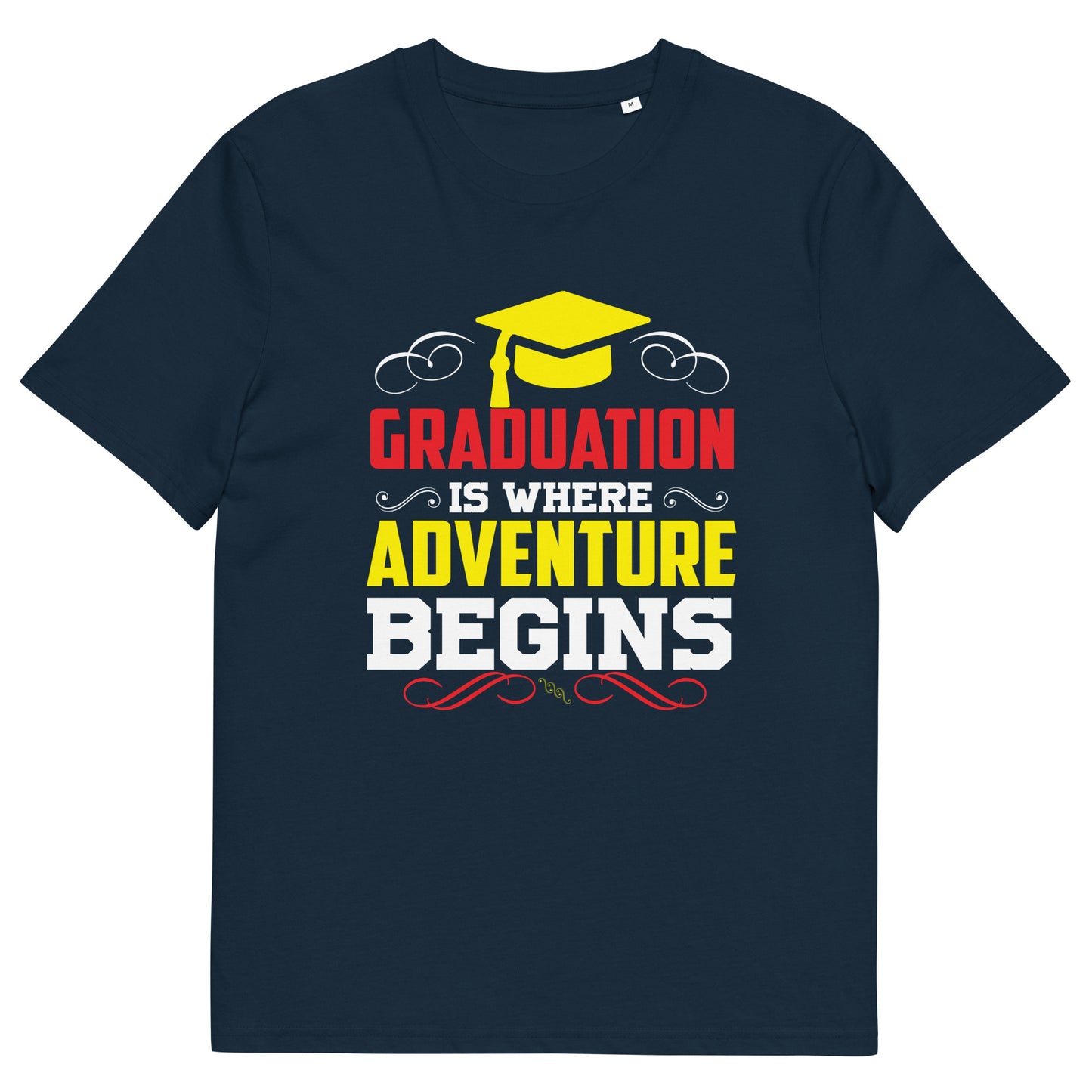 ADVENTURE BEGINS Unisex organic cotton t-shirt