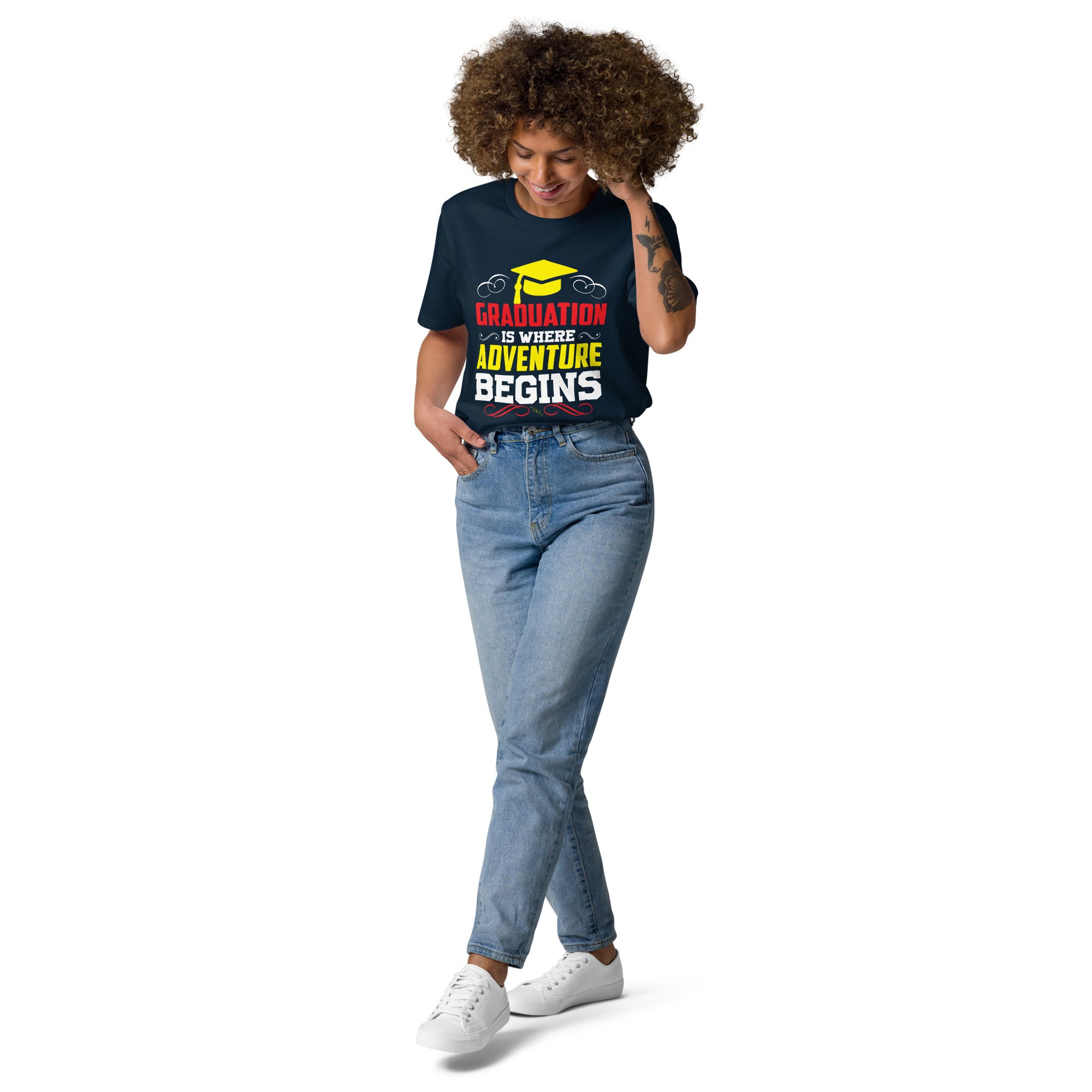 ADVENTURE BEGINS unisex t-shirt
