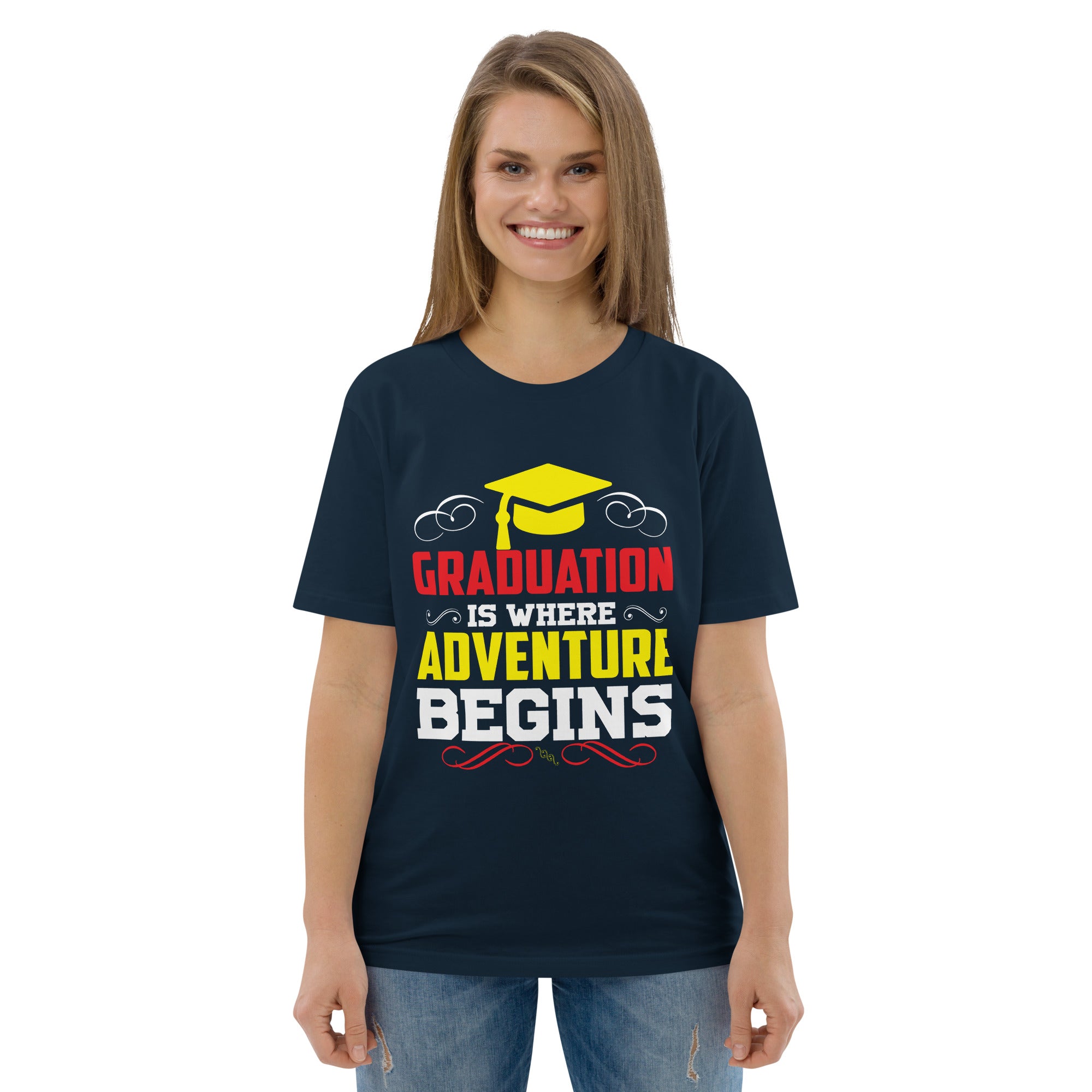 ADVENTURE BEGINS unisex t-shirt
