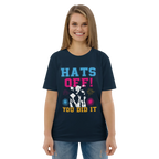 HATS OFF! unisex t-shirt - Printoo Shop - - graduation, t-shirt, unisex, Unisex Organic Cotton T-Shirt | Stanley/Stella STTU169
