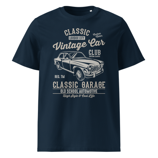 LONDON VINTAGE CAR Unisex organic cotton t-shirt