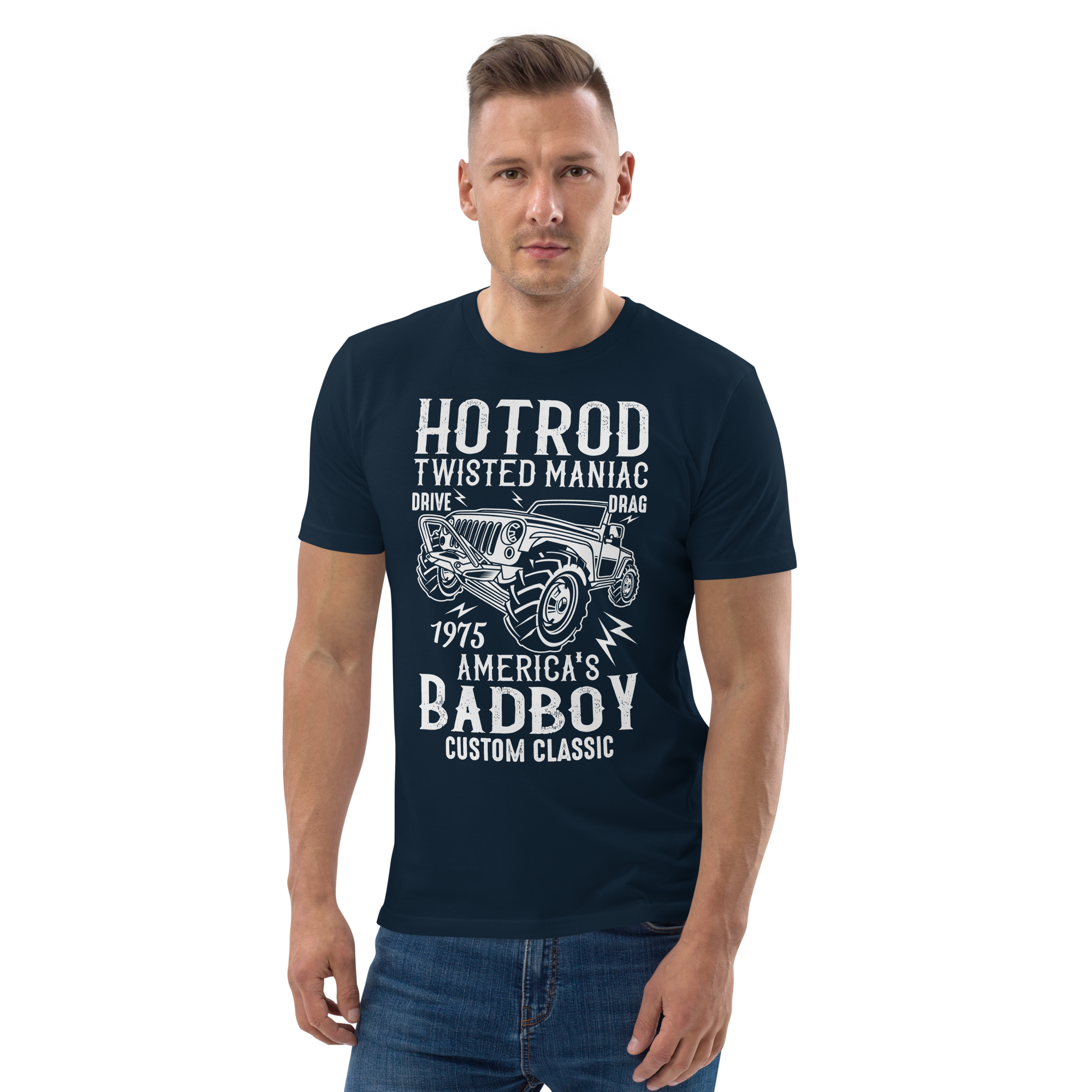 HOTROD BADBOY Unisex-T-Shirt aus Bio-Baumwolle