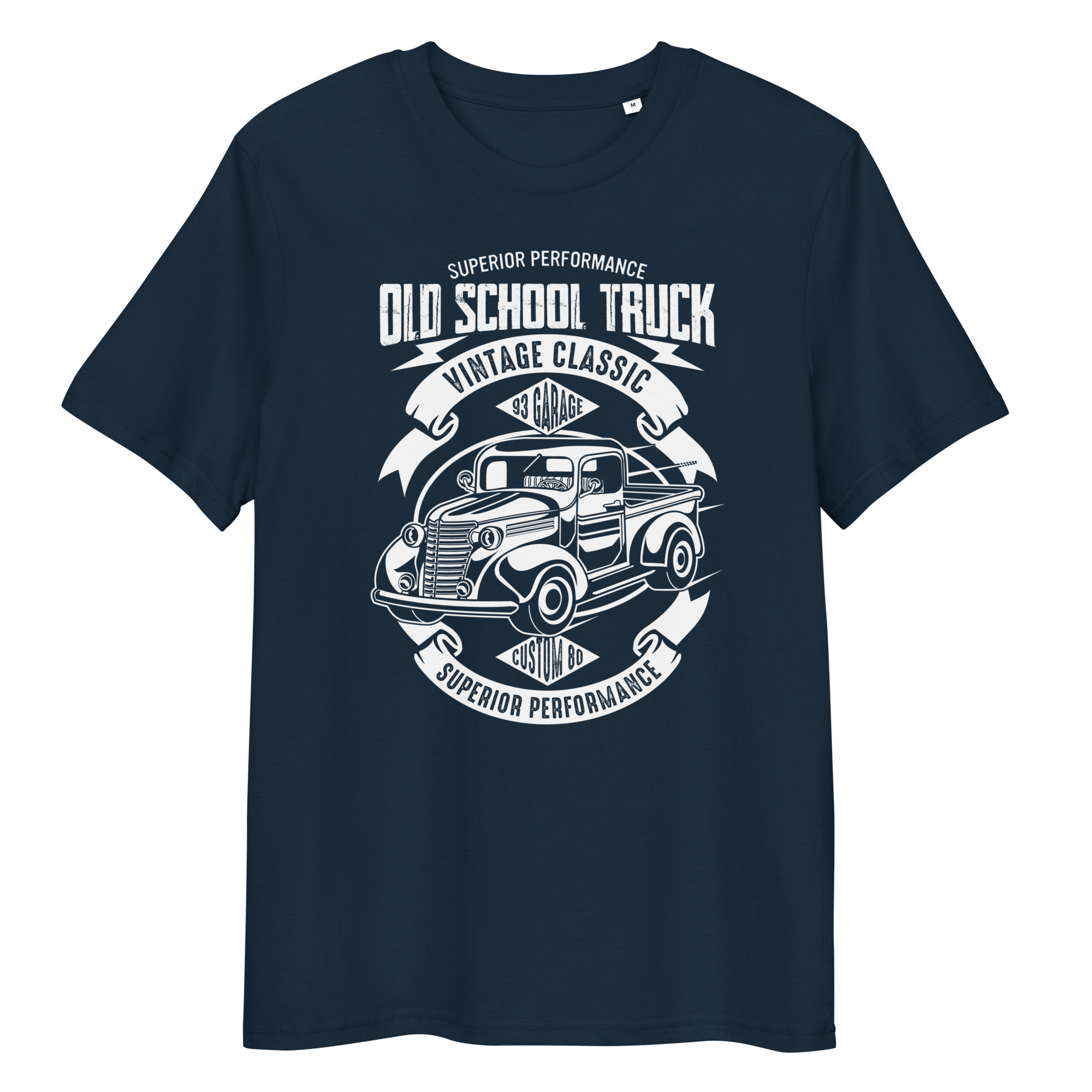 OLD SCHOOL TRUCK Unisex organic cotton t-shirt