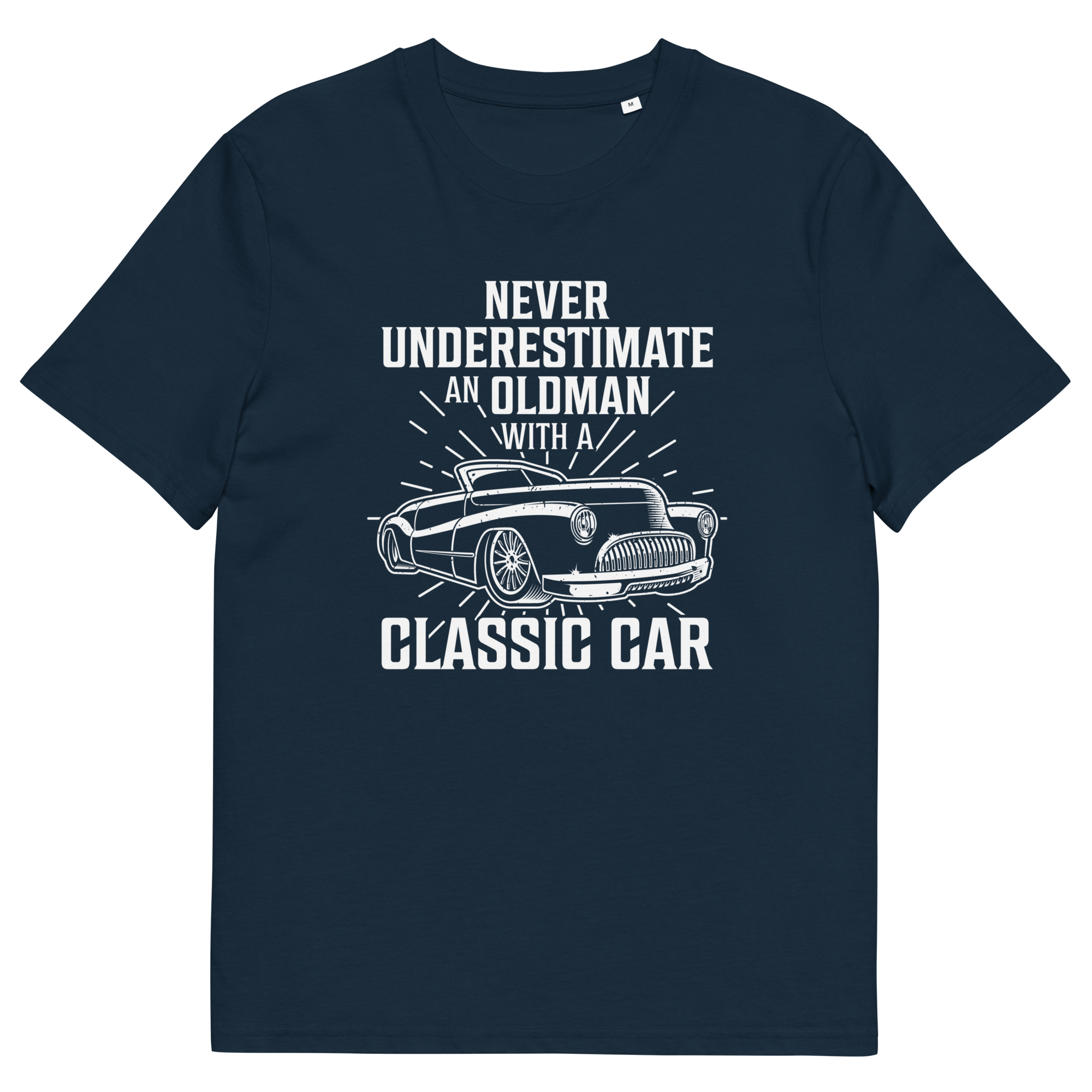Camiseta unisex de algodón orgánico OLDMAN WITH A CLASSIC CAR