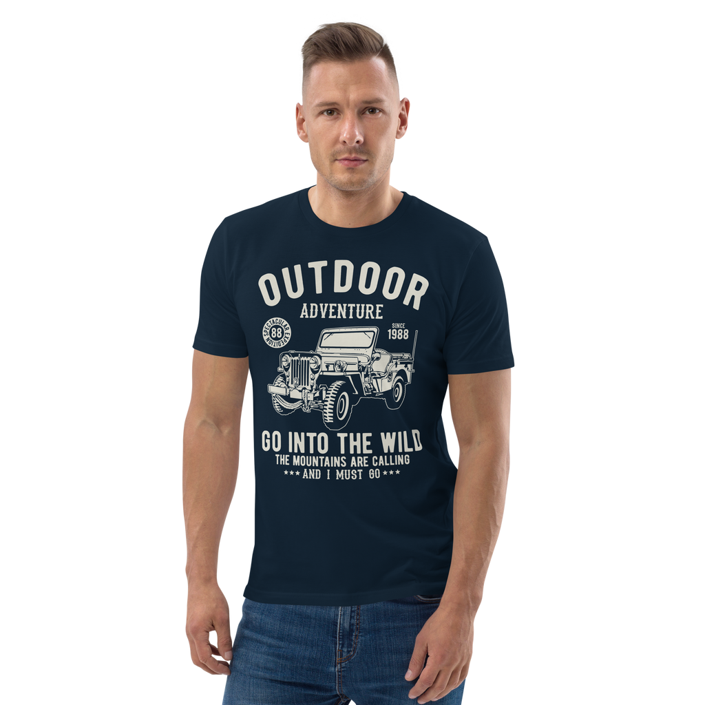 OUTDOOR ADVENTURE Unisex organic cotton t-shirt