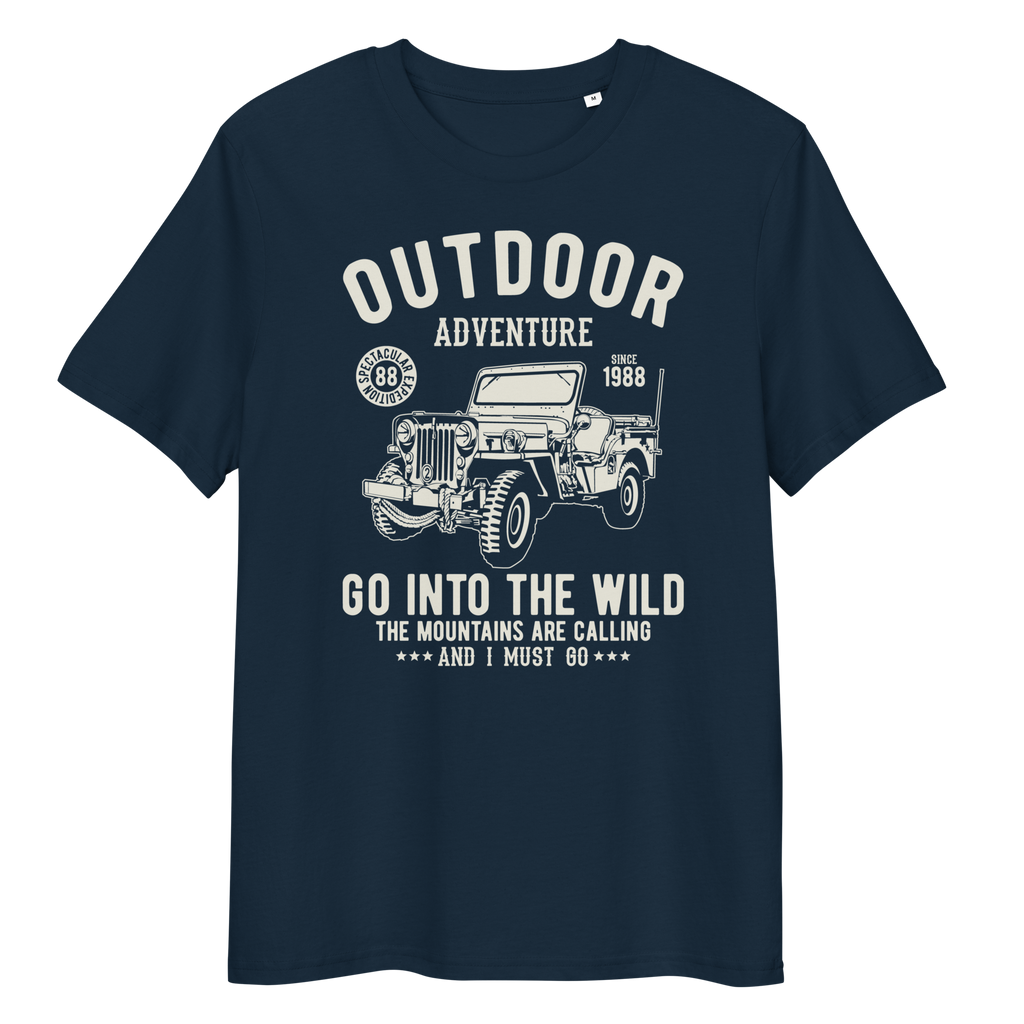 OUTDOOR ADVENTURE Unisex organic cotton t-shirt