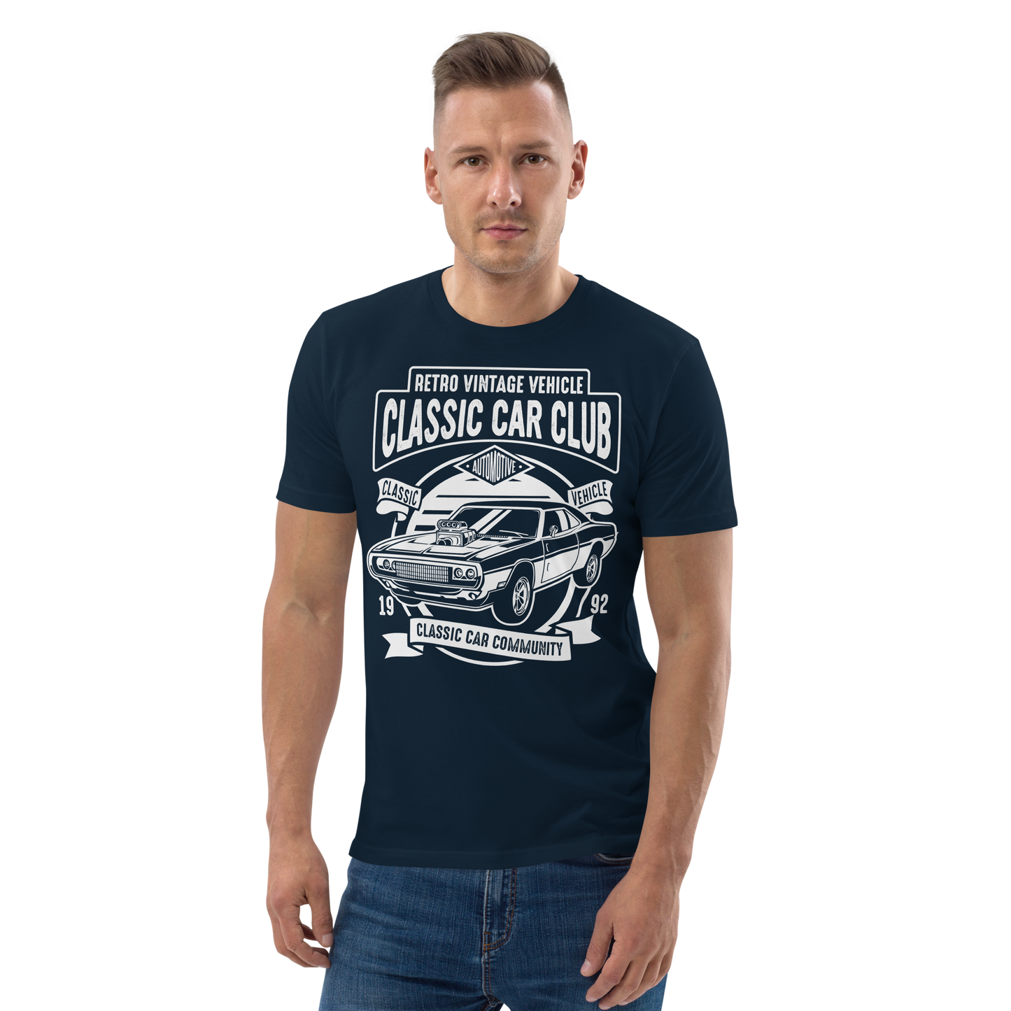 CLASSIC CAR CLUB Unisex organic cotton t-shirt