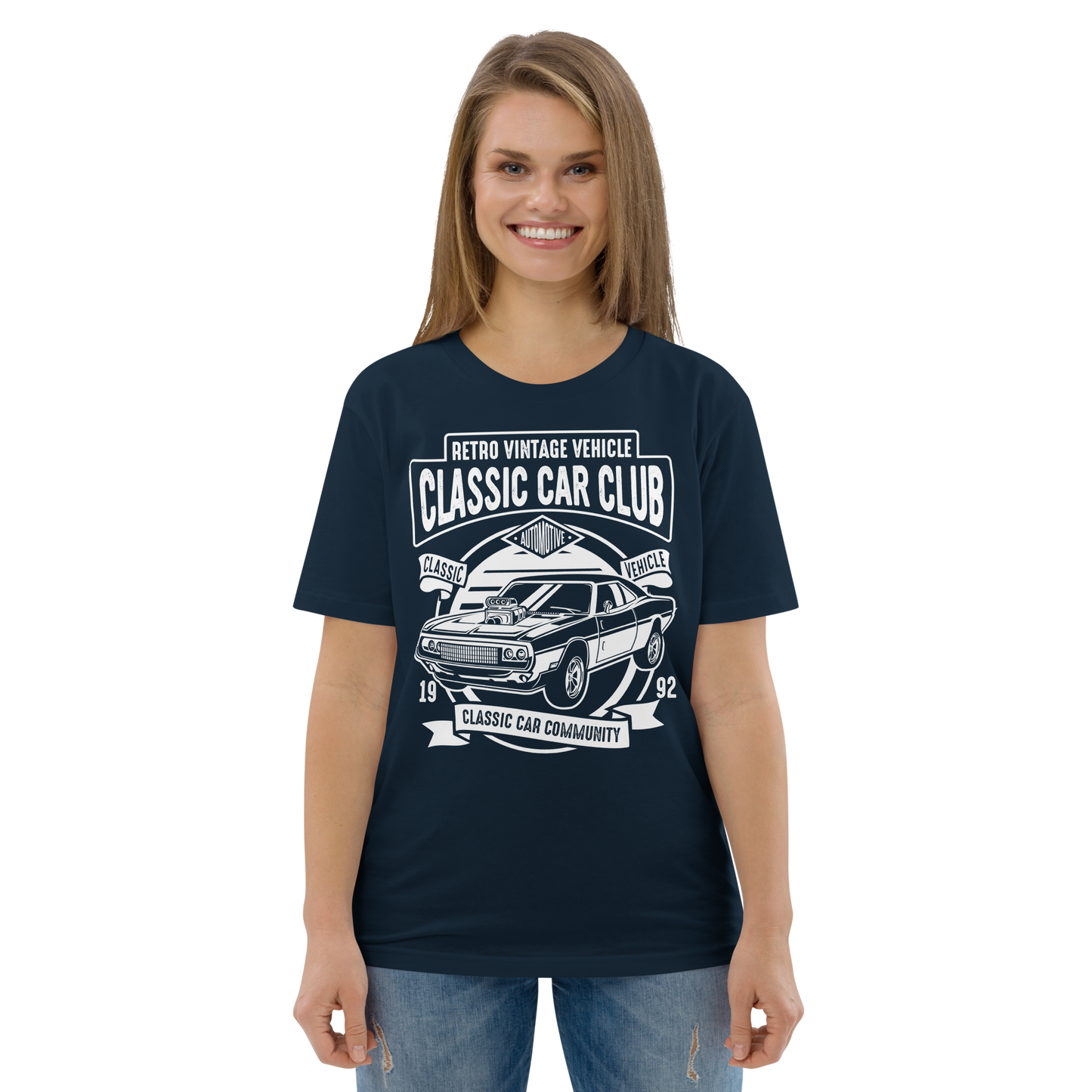 CLASSIC CAR CLUB Unisex organic cotton t-shirt